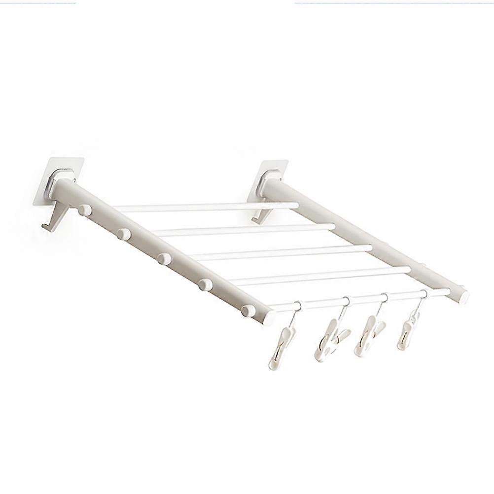 Wall Mounted Collapsible Laundry Clothes Drying Rack Hidden Simple Clothes Drying Rack