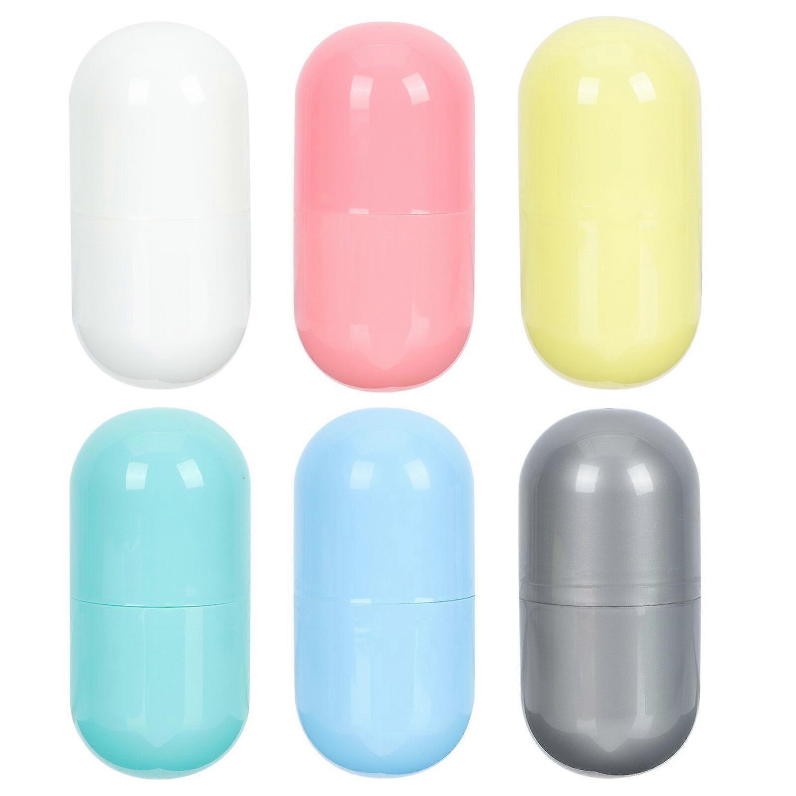 6Pcs Party Capsule Cylindrical Twisted Eggshell Capsule Gift Boxes Eggs Gift Boxes