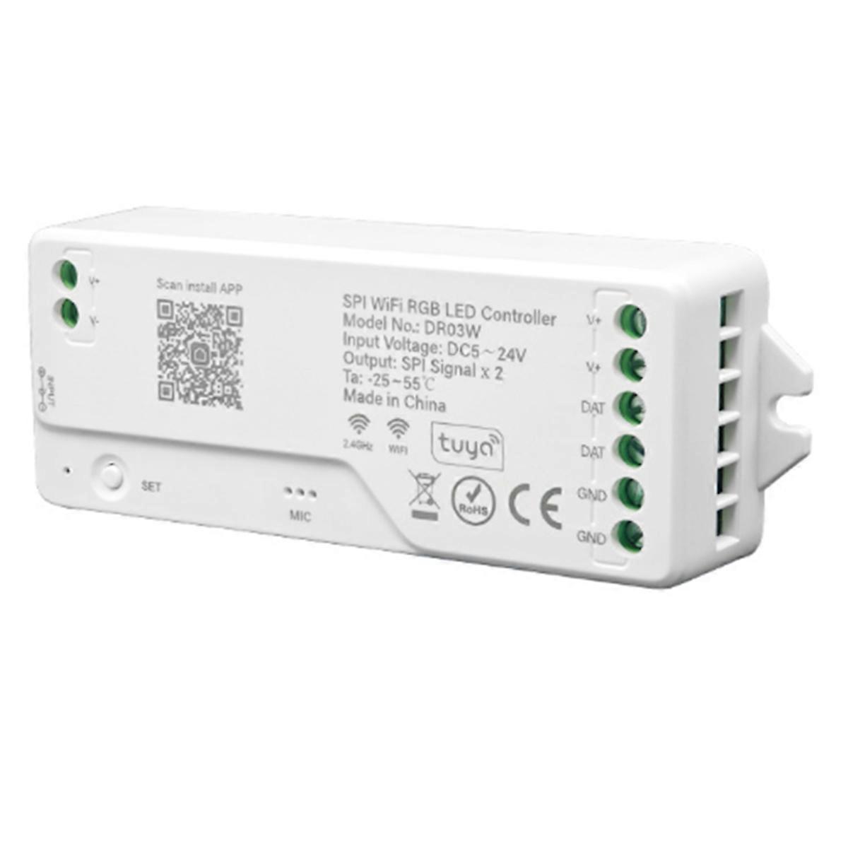 Tuya Wifi SPI RGB LED Controller for Assistance