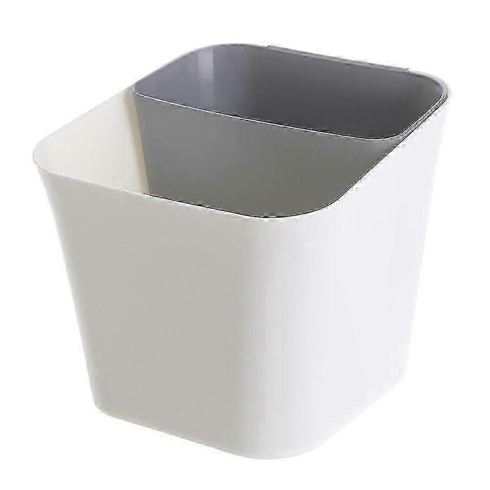 m Wet and Dry Classified Waste Bin Dual-Use Trash Can Garbage Can Plastic Rubbish Container (Grey)