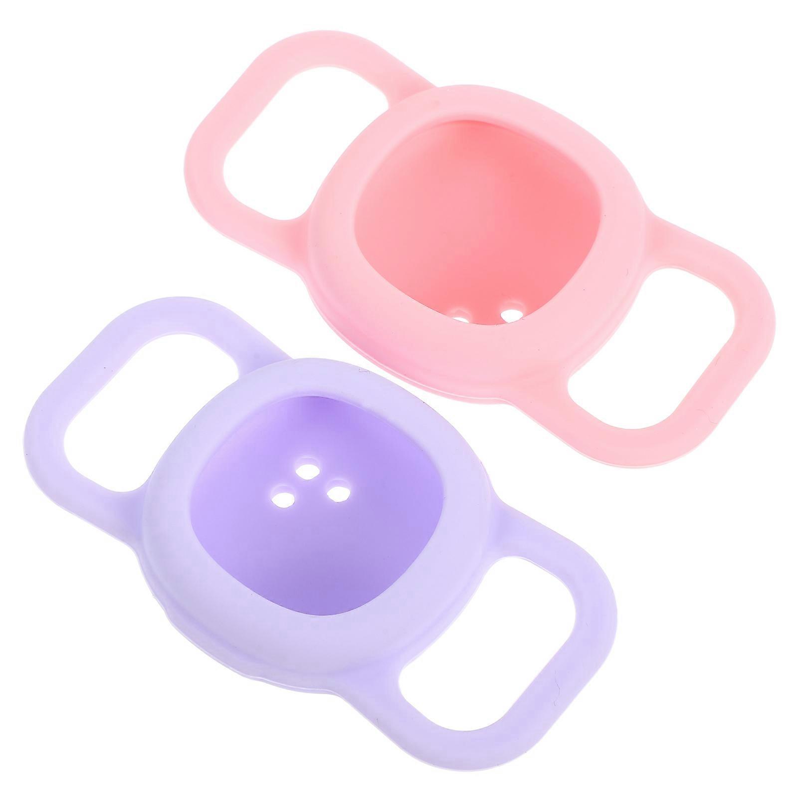 Soft Silicone Cat Tracker Holder for 2Pcs Secure Collar Sleeve