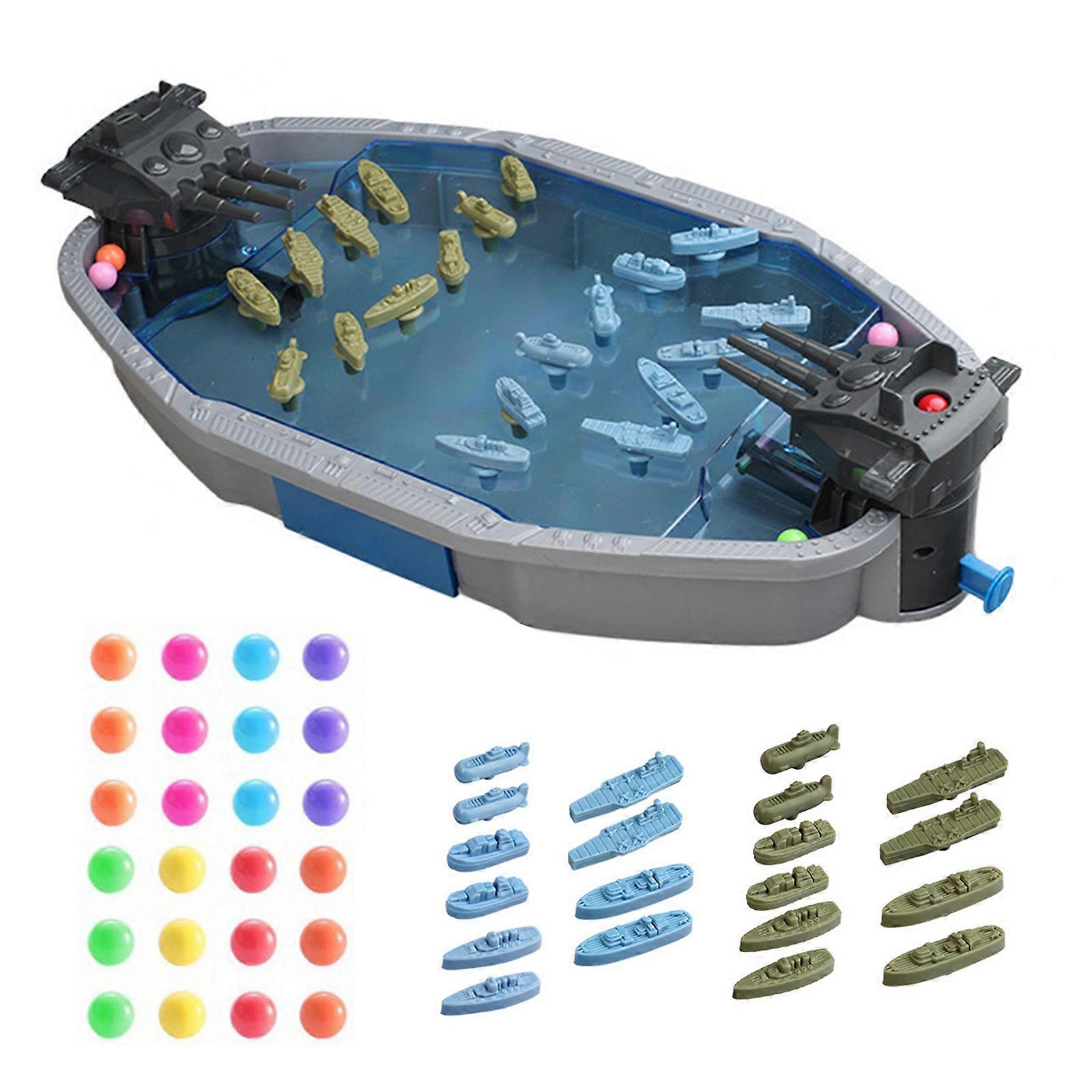 Interactive Marine Marble Battle Toy for Two Player Entertainment Featuring Safe Build and Accurate for Concentration Multicolor