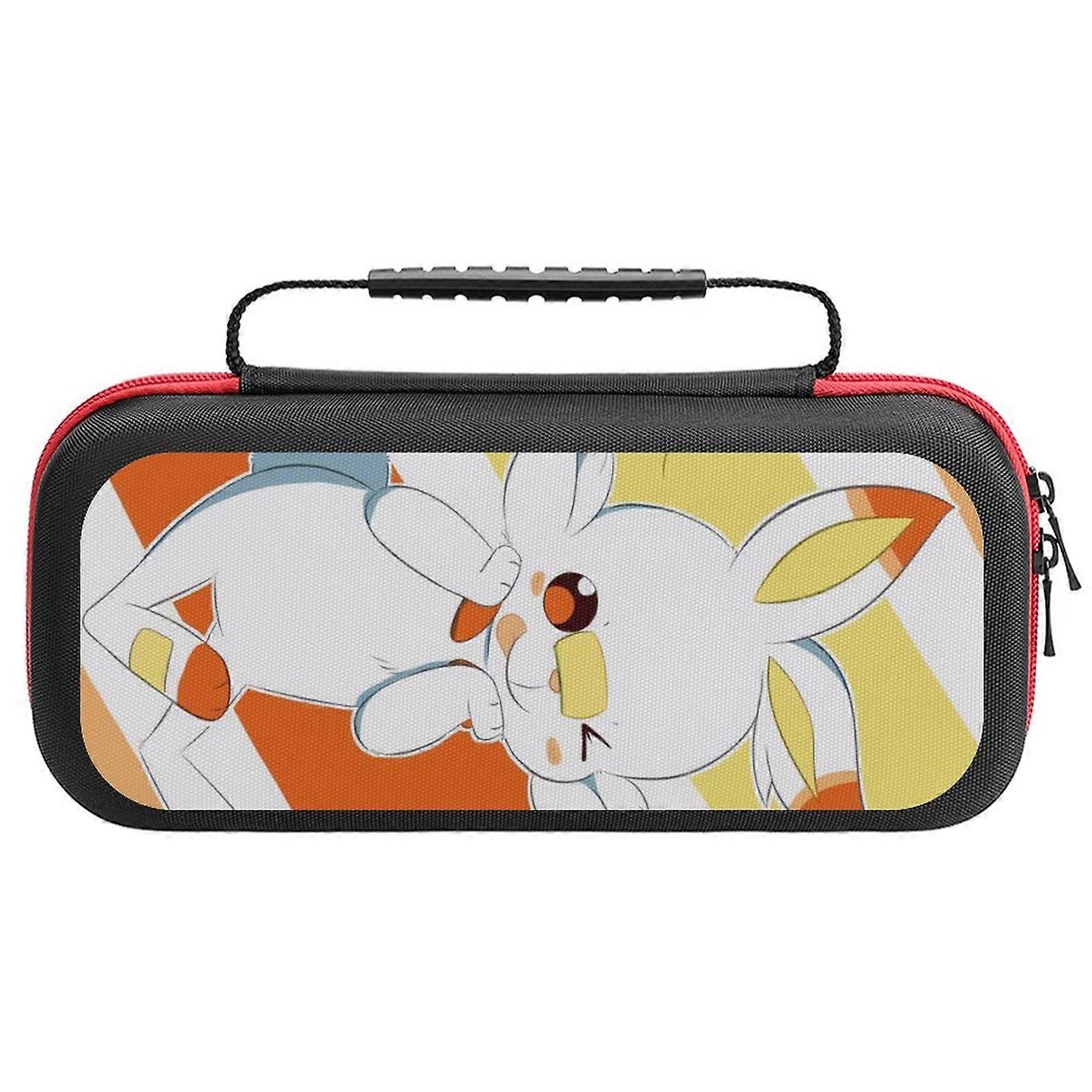Scorbunny Carrying Case for compatible with Nintendo Switch Hard Shell Portable Travel Carry Case Game Storage Bag