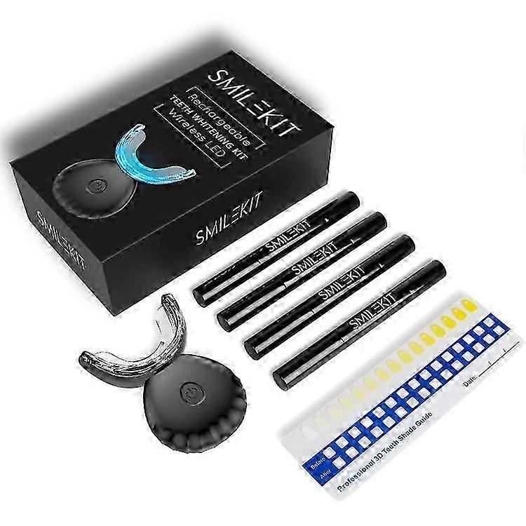 Red light and ledInfrared technology in teeth whitening devices is used for gum and teeth cleaning.-L