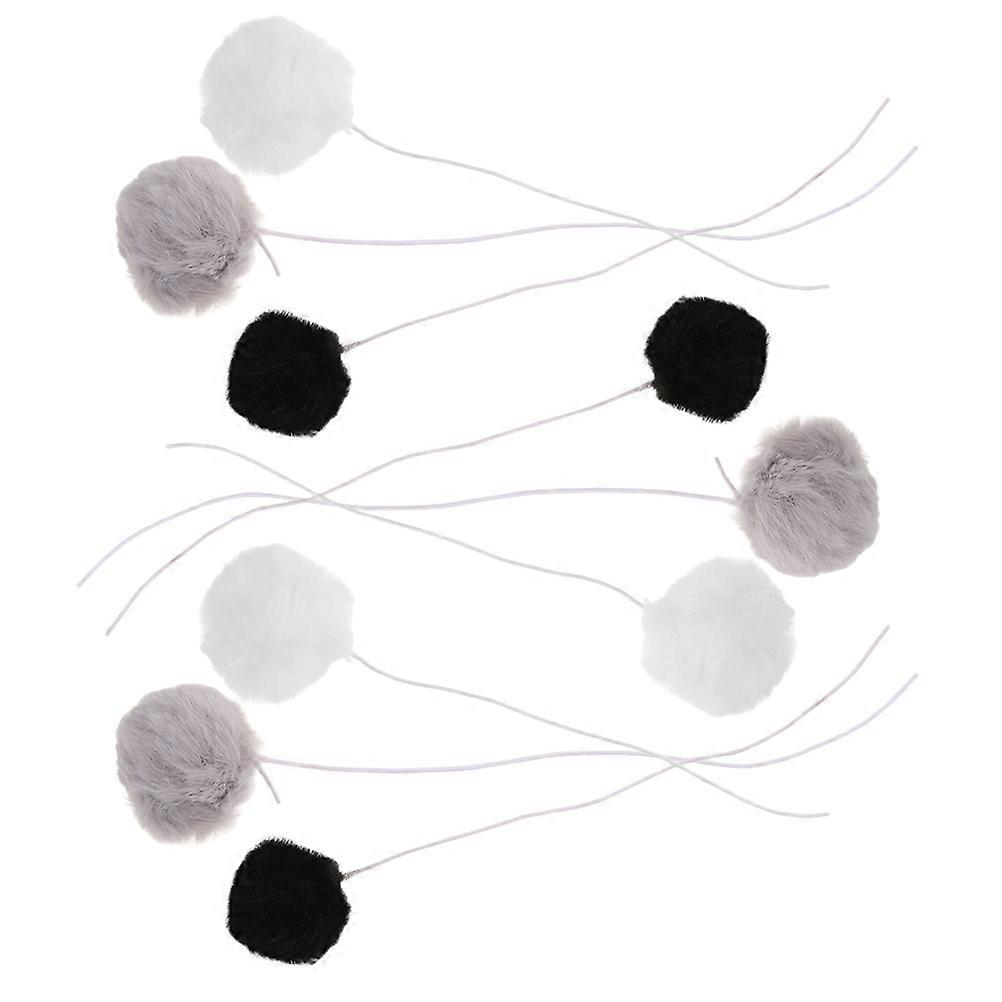 Interactive Kitten Toy Plush Ball for Chasing and Play with 27Pcs