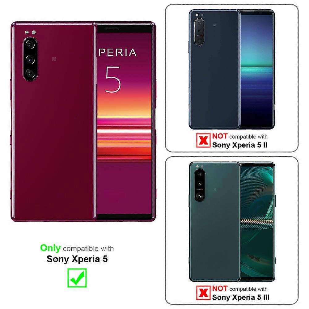 Sony Xperia 5 Protective Case - in jeans look and stand function