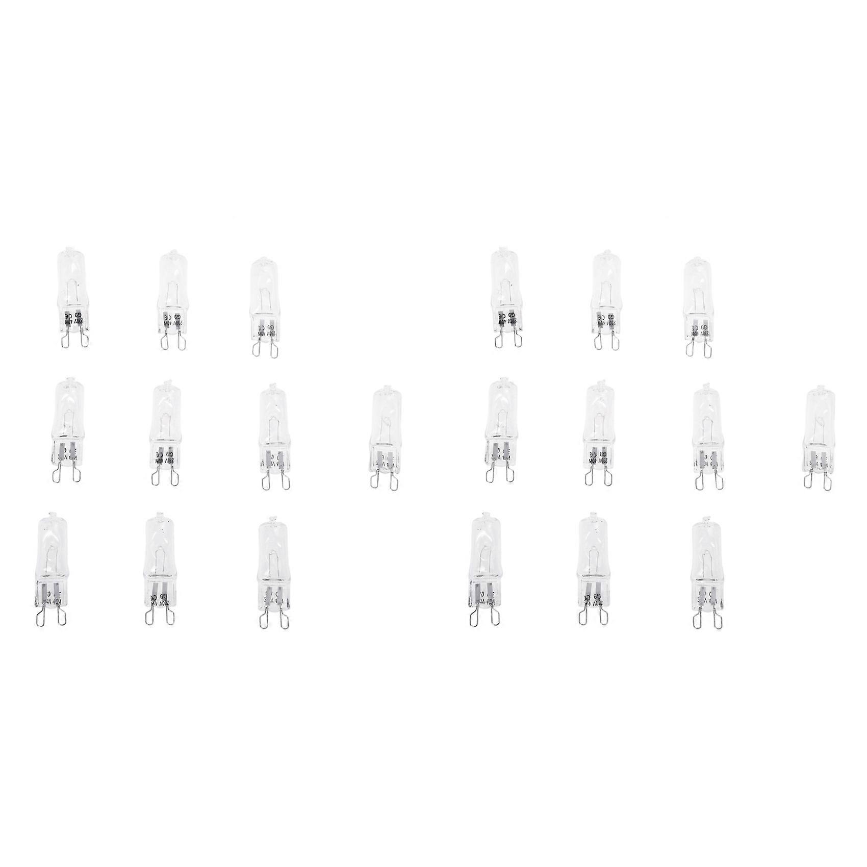 40W 230V 20pcs G9 Halogen Capsule Light Bulb Lamp