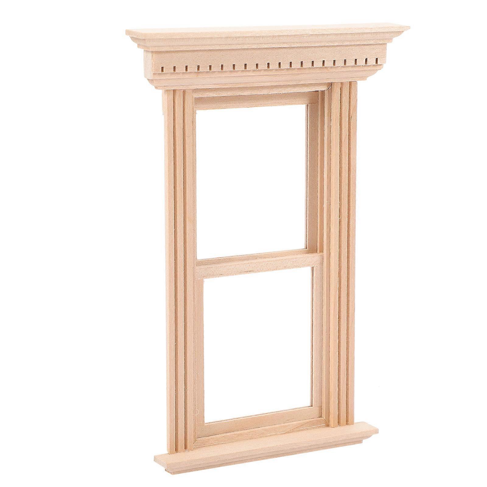 Chocolate Miniature Window Model Doll House Frame for Decoration