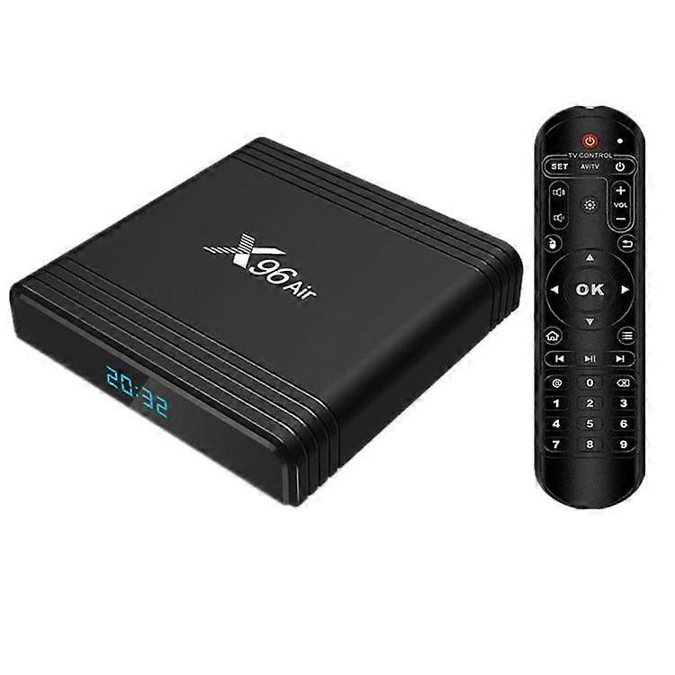 Android TV Box 10.0 S905x3 Quad-Core 64-Bit, 4GB RAM 64GB Storage, Dual-WiFi 2.4G/5G, 8K/3D Support, Ethernet LAN, BT 4.2