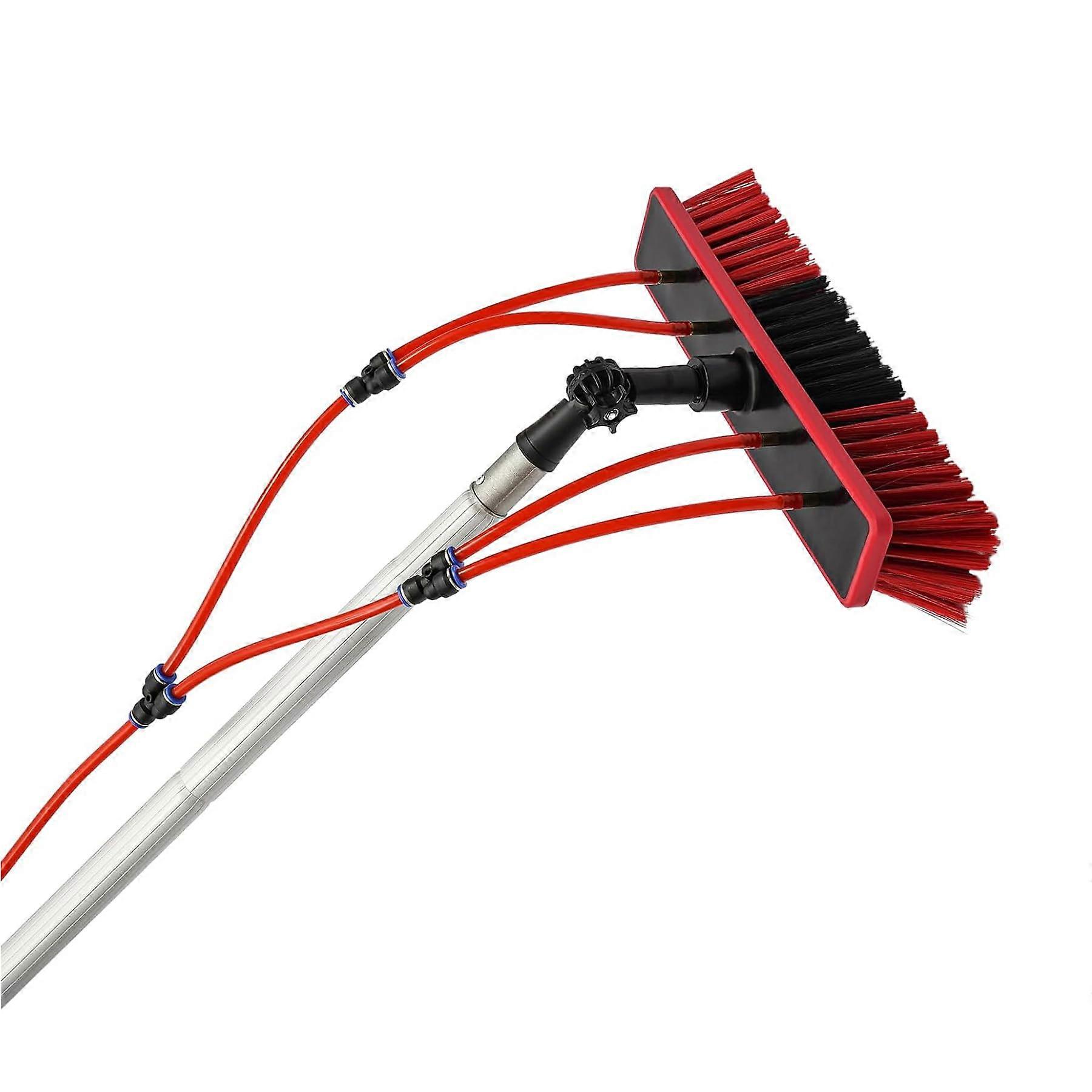 Adjustable Solar Panel Cleaning Brush with Water Fed Pole for Scratch MultiSurface Cleaning