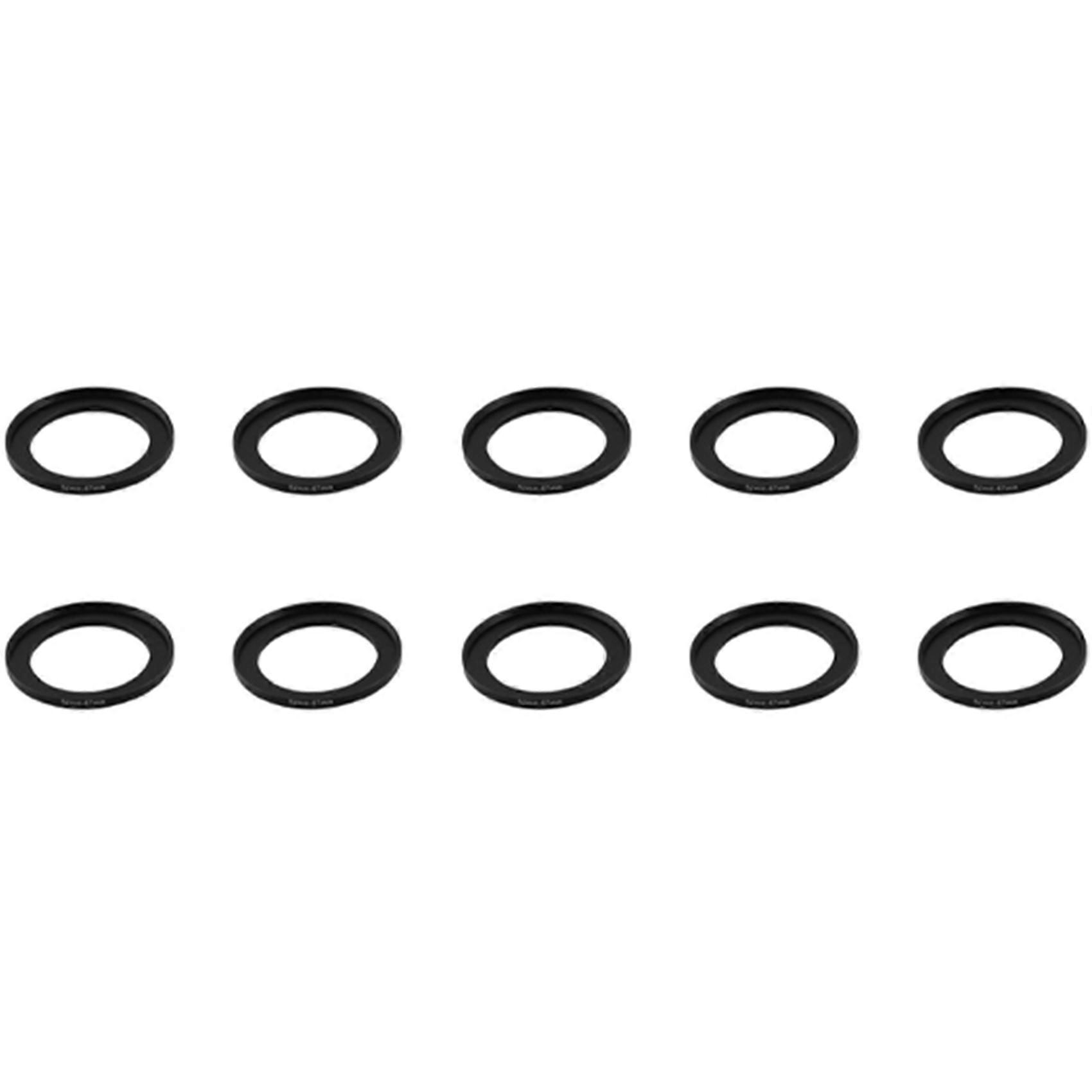 10 Pcs 52mm-67mm Camera Replacement Lens Filter Step Up Ring Adapter