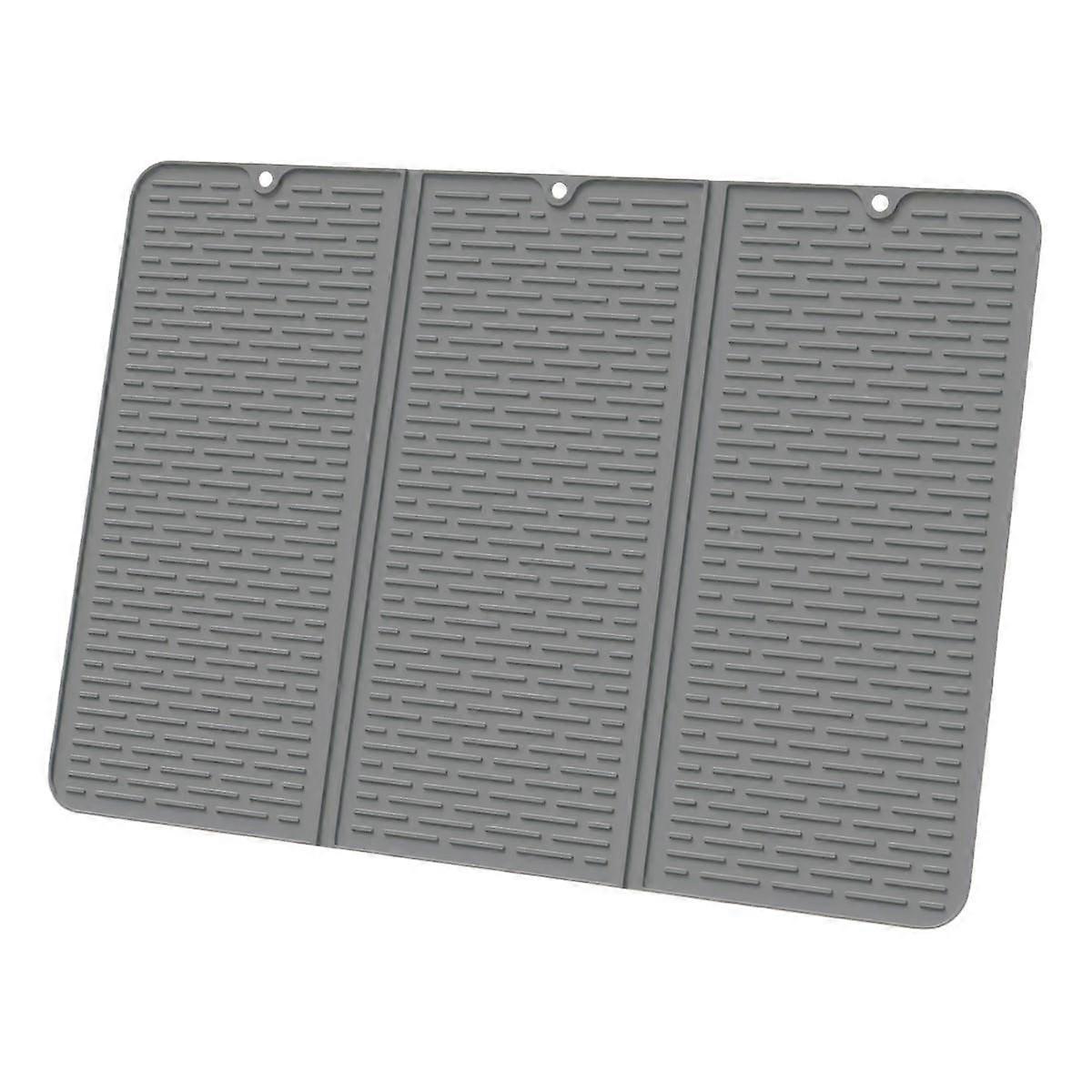 Foldable Drain Pad Kitchen Tableware Mat Silicone Drying Mat