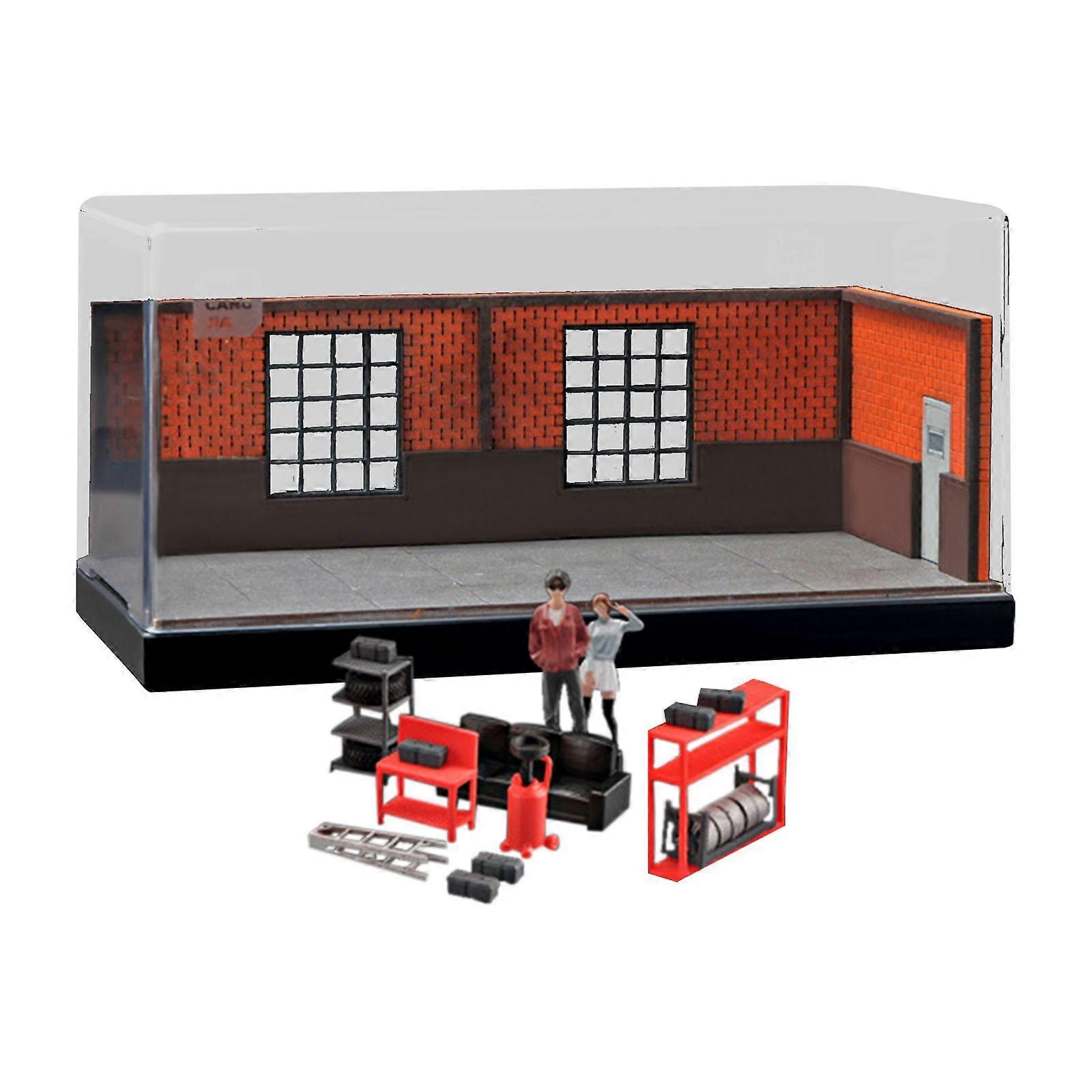 1:64 Scale Model Car Display Case for Diecast Car Figure Figures Mini Dolls