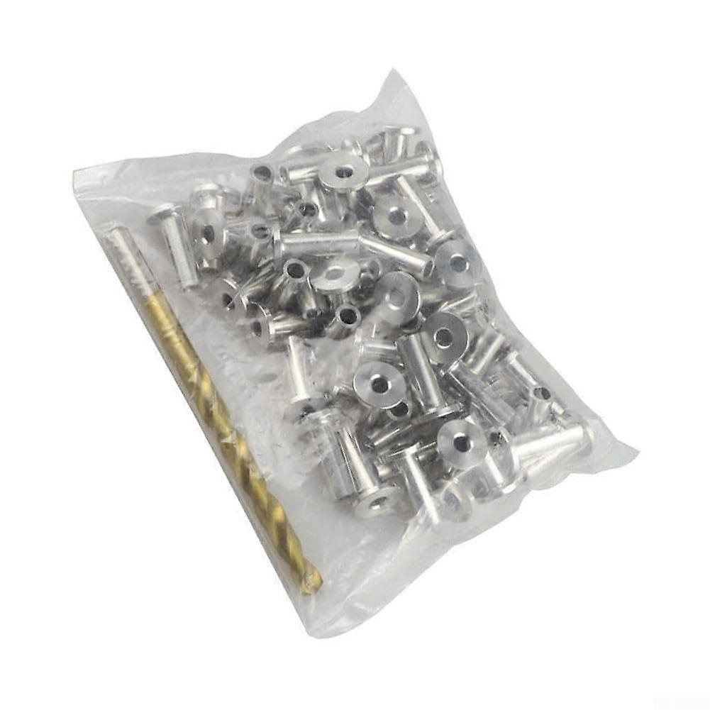 Wire Rope Protective Sleeve Bundle 30pcs 316 Stainless Steel RustResistant for 1/8 Inch Cable Railing