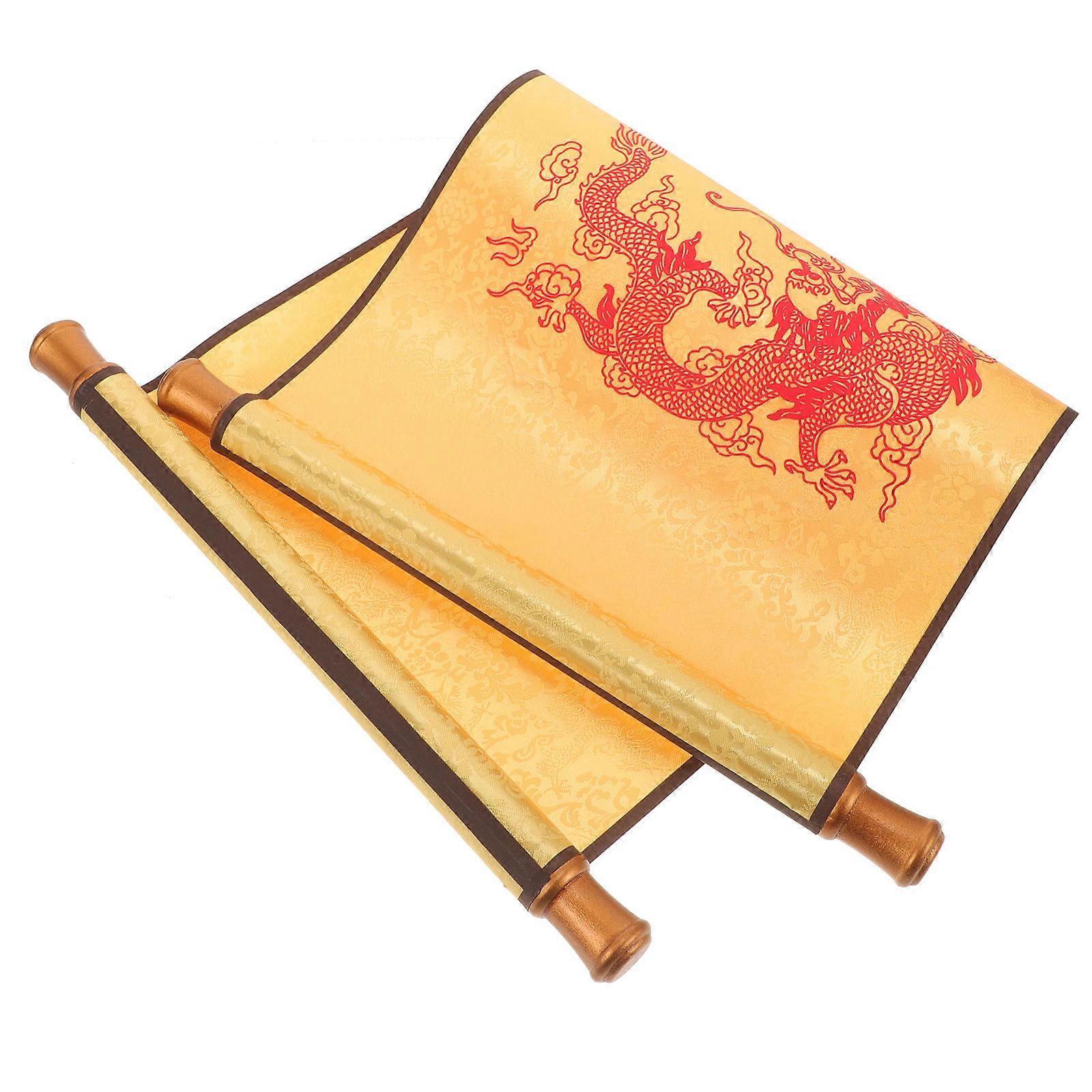 Chinese Style Scroll Ancient Emperor Scroll for Calligraphy Prop