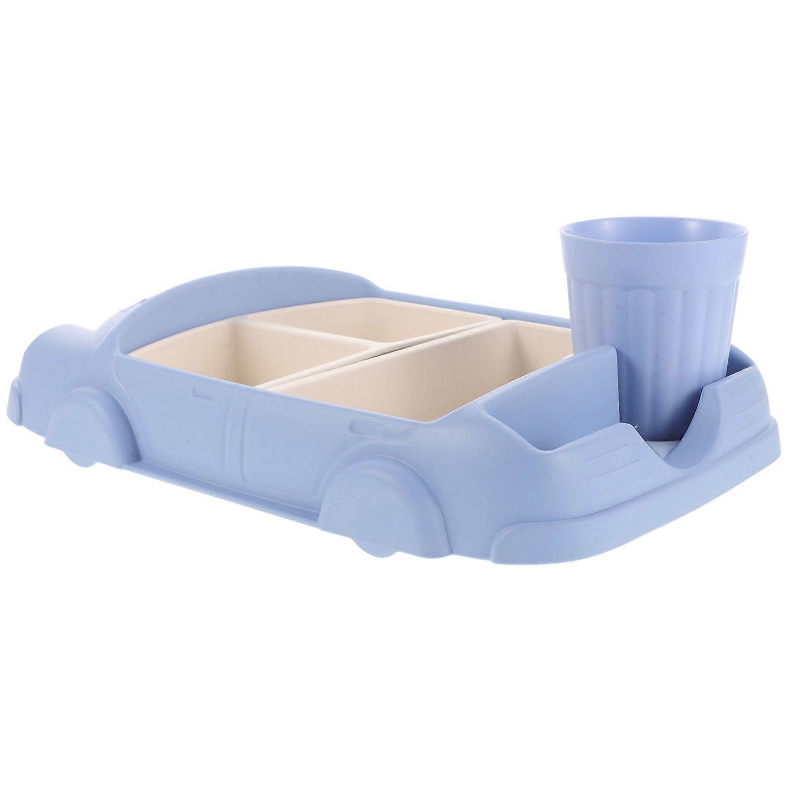 Fiber Dinner Tray for Serving Dinner Kids Cutlery Set