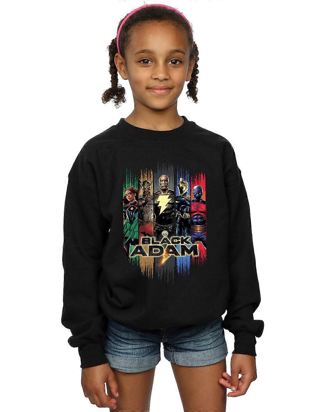 DC Comics Girls Black Adam JSA Complete Group Sweatshirt