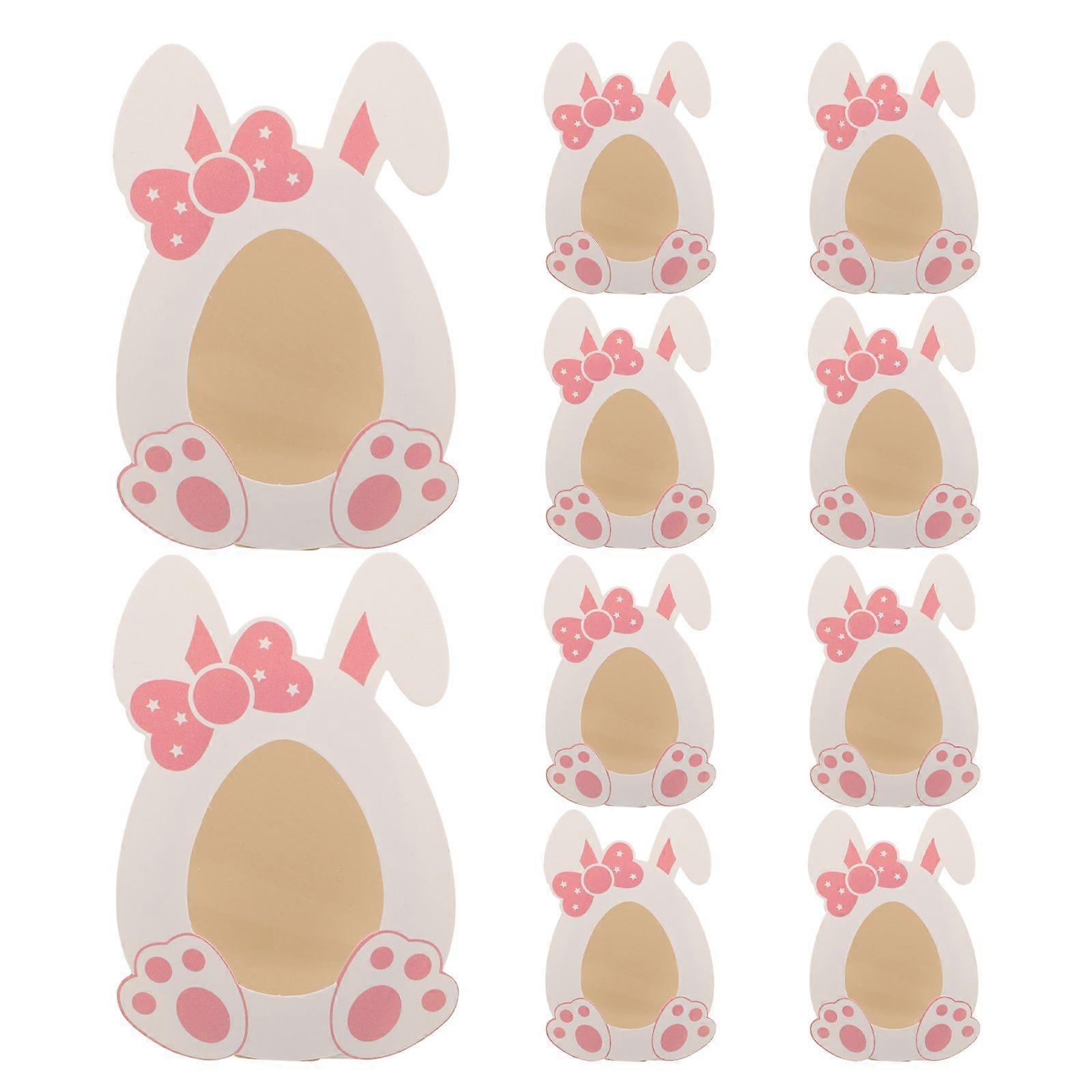 10pcs Easter Candy Boxes Adorable Bunny Candy Boxes Paper Biscuit Storage Boxes