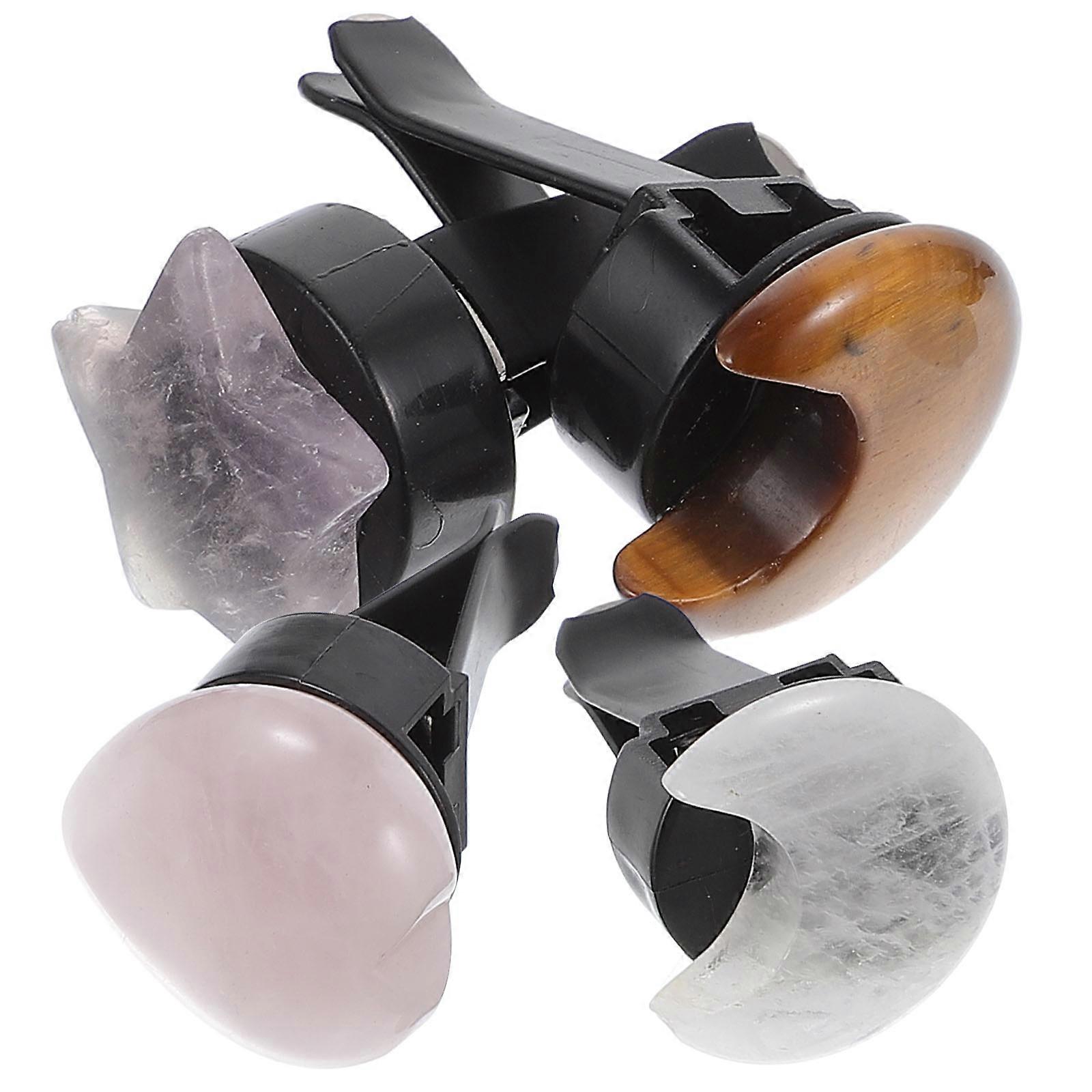 Assorted Color Car Vent Clips Crystal Shapes for Decor 20Pcs Set