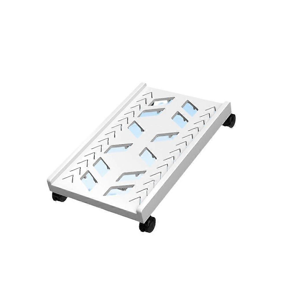 Adjustable PC Tower Stand with Wheels, Under Desk Computer CPU Holder for Heat Dissipation