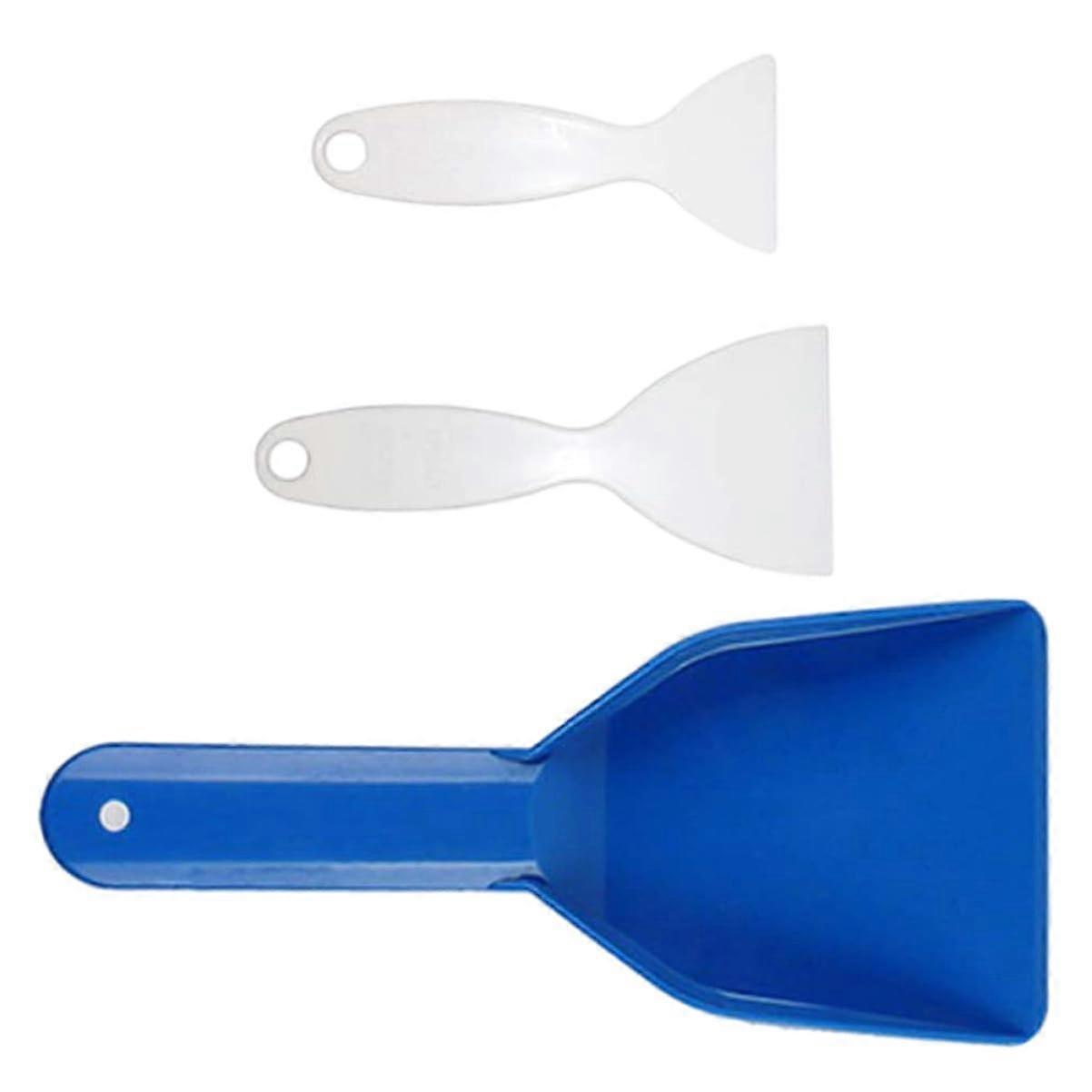 Refrigerator Ice Shovel Set with Ergonomic Grip, MultiSize ABS Fridge Frost Removal Tools