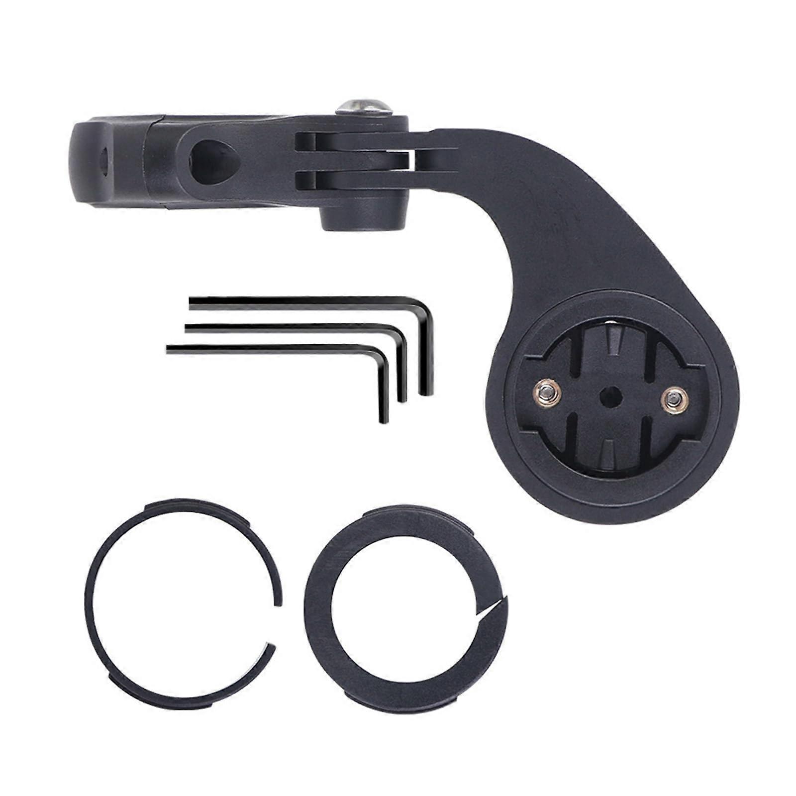 Adjustable Bike Computer Handlebar Combo Mount for Garmin GoPro with Forward Extension and Light Holder
