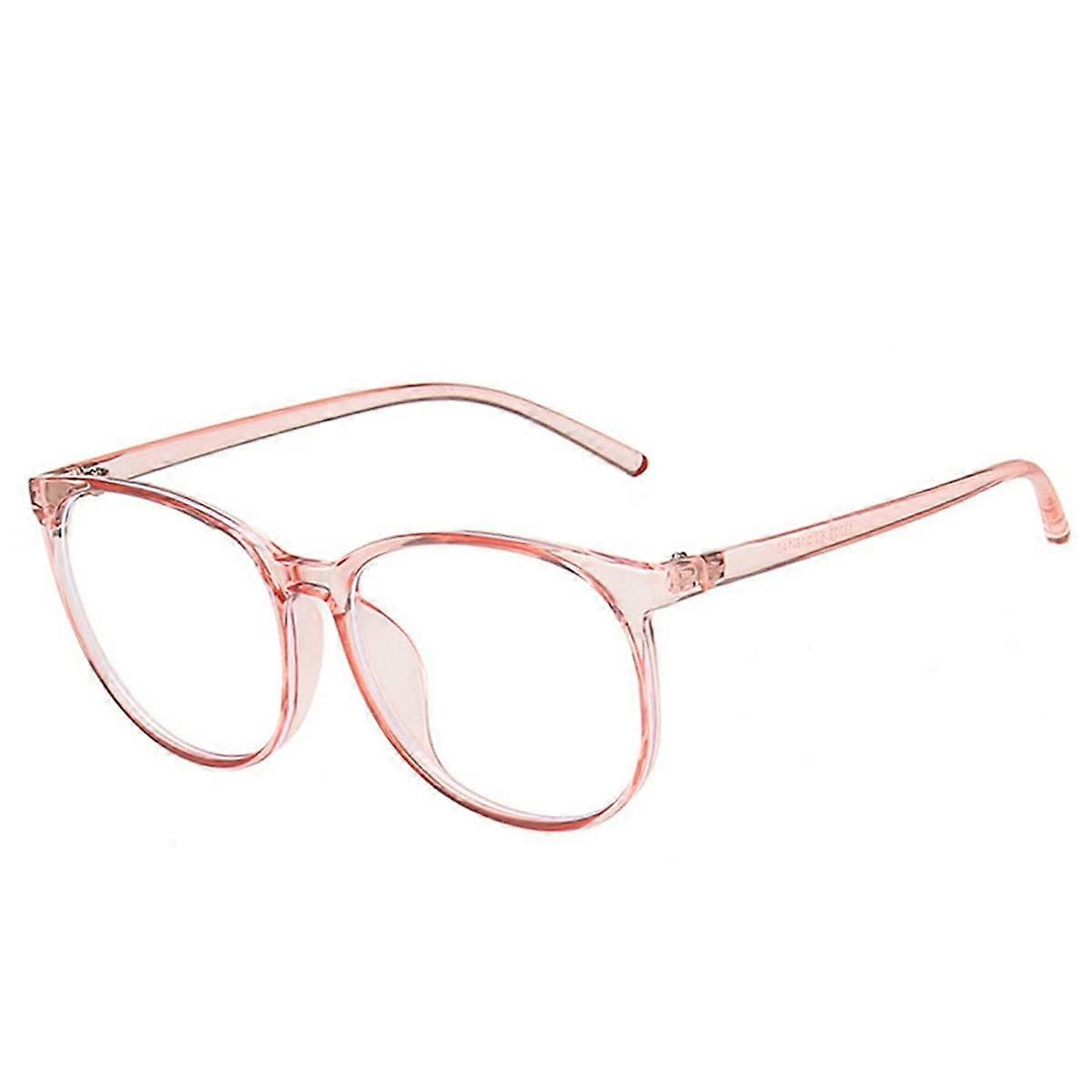 Blue Light Blocking Glasses Pink Full Rim Korean Style Lightweight Polycarbonate Frame