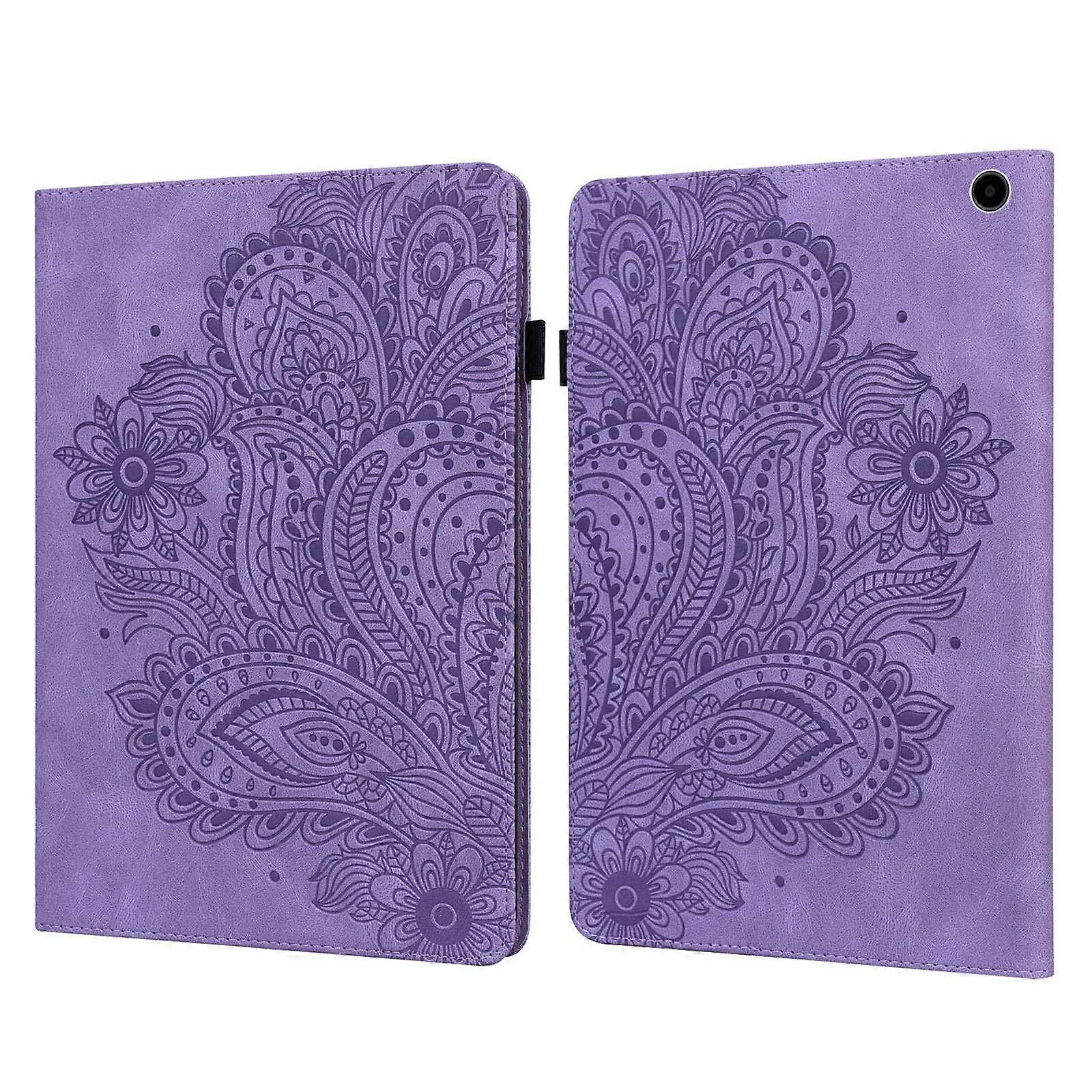For Amazon Fire Max 11 PU Leather Tablet Case Card Holder Pattern Imprinted Stand Protective Cover