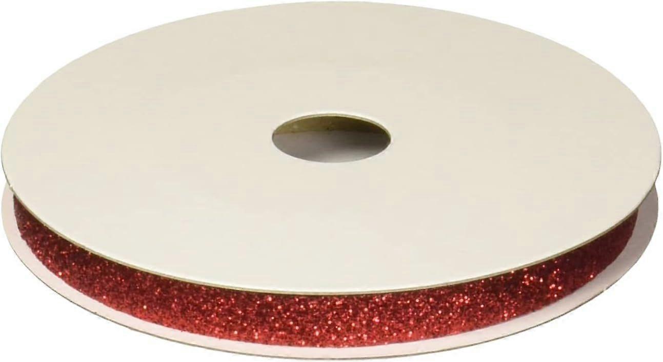 Metallic Princess Glitter, 3/8" x 25 yd, Ruby