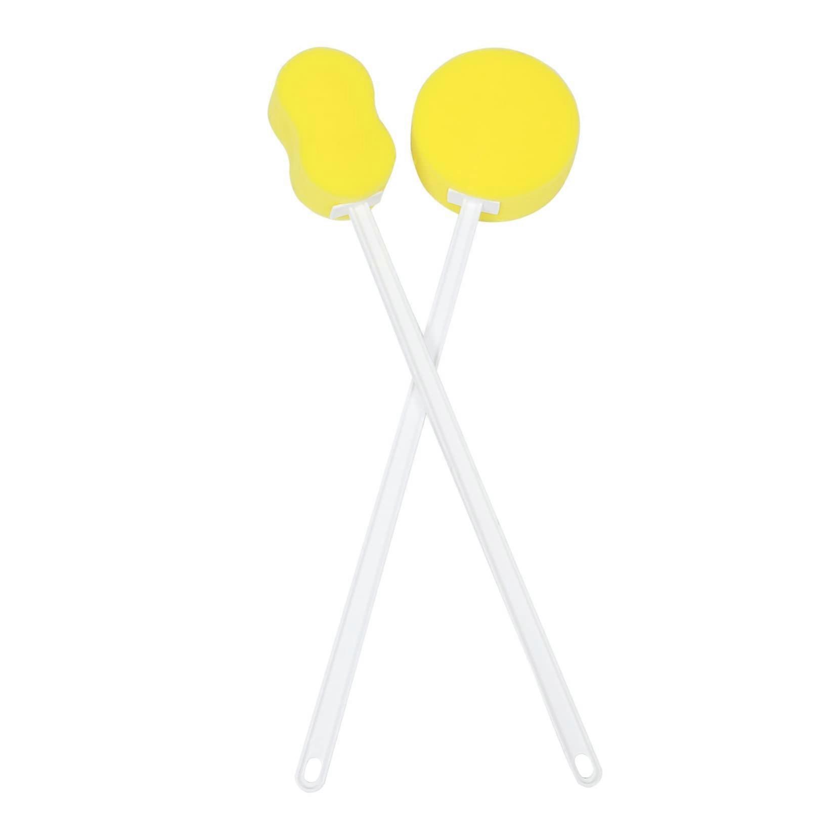 2pcs Exfoliating Bath Brush Long Handle Back Scrubber for Deep Cleaning and Massage