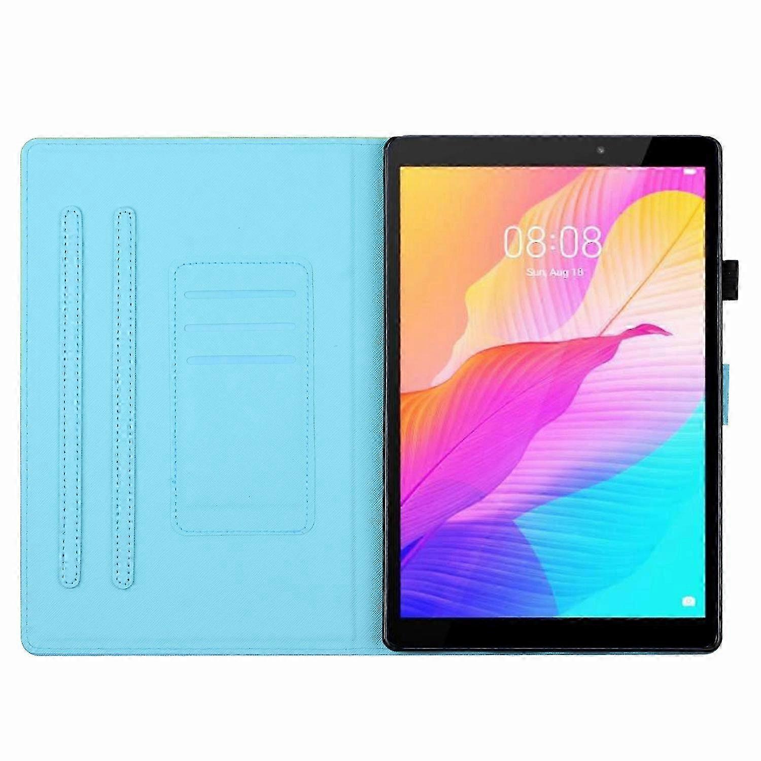 For Amazon Kindle Fire 7 2019 / 2017 / 2015 Stitching Gradient Leather Tablet Case