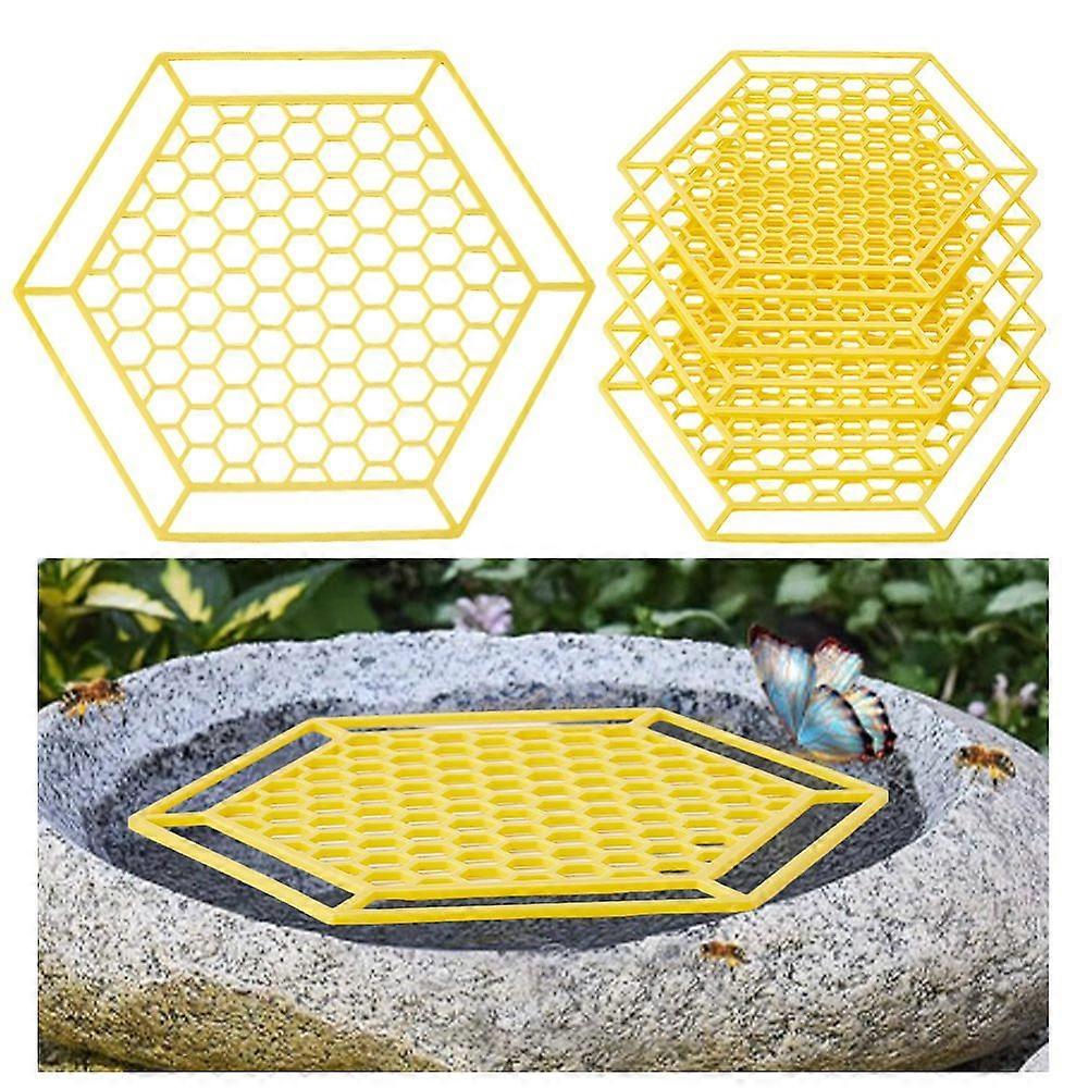 Plastic Floating Bee Island Floating Bee Water Station Yellow 156x178x2mm