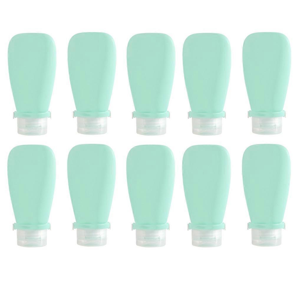 Green 90ml Travel Silicone Refill Bottle, Shower Gel, Shampoo Refill Bottle, Squeeze Refill Empty B