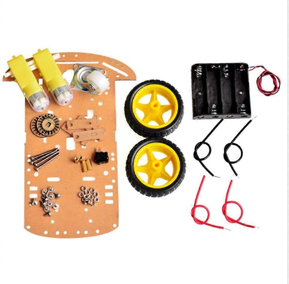 Transparent Smart Robot Car Chassis Kit with Speed Encoder and Battery Box for Arduino DIY