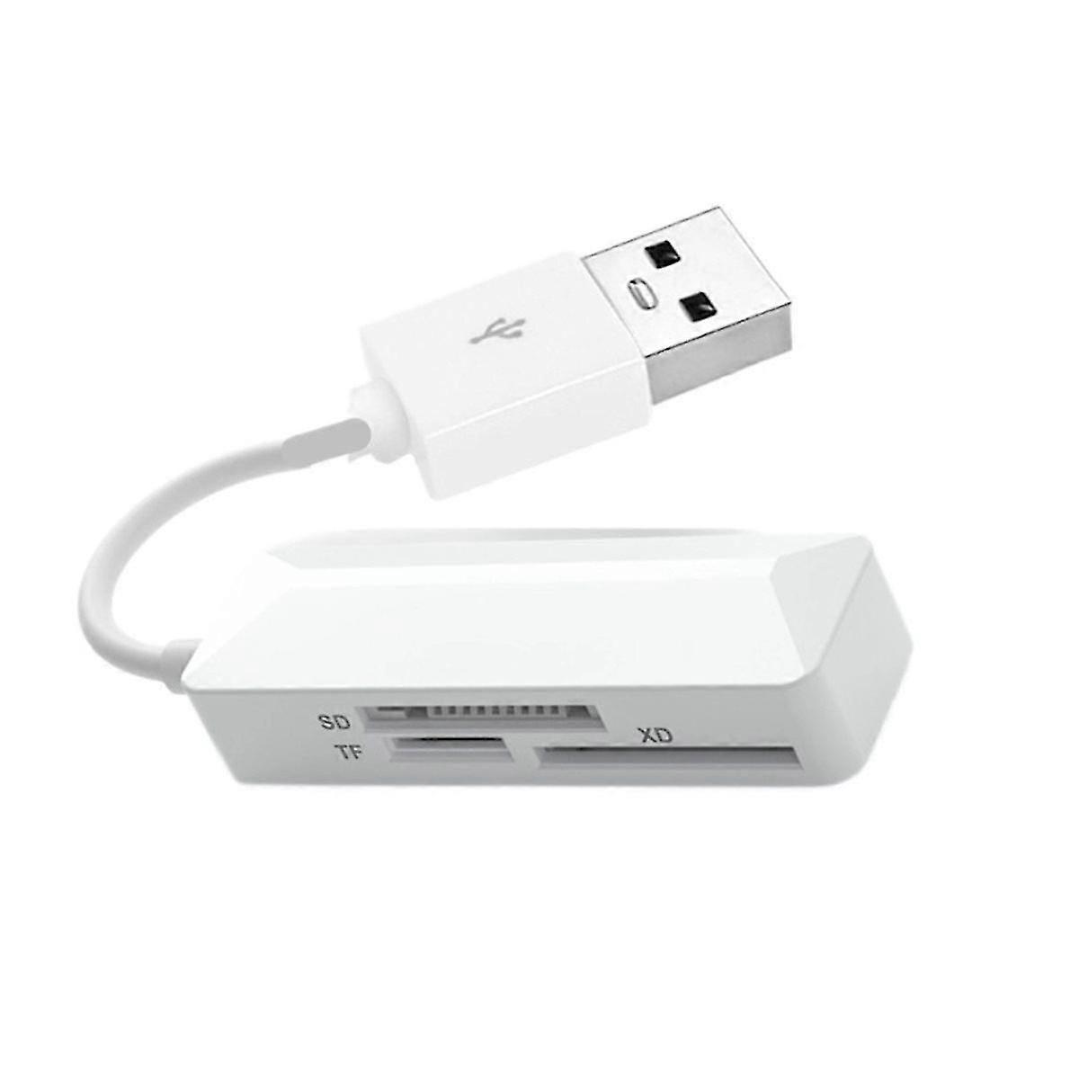 USB Card Reader SD/TF/XD 3 in 1 Multi-Function SD Plug and Play High Speed Memory Card Reader Conver