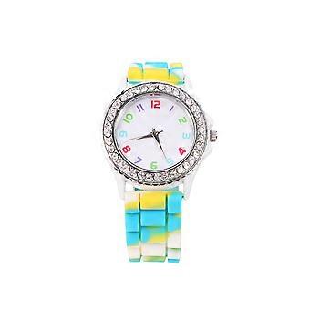 Montre femme en silicone motif camouflage, montre tendance pour femmes
