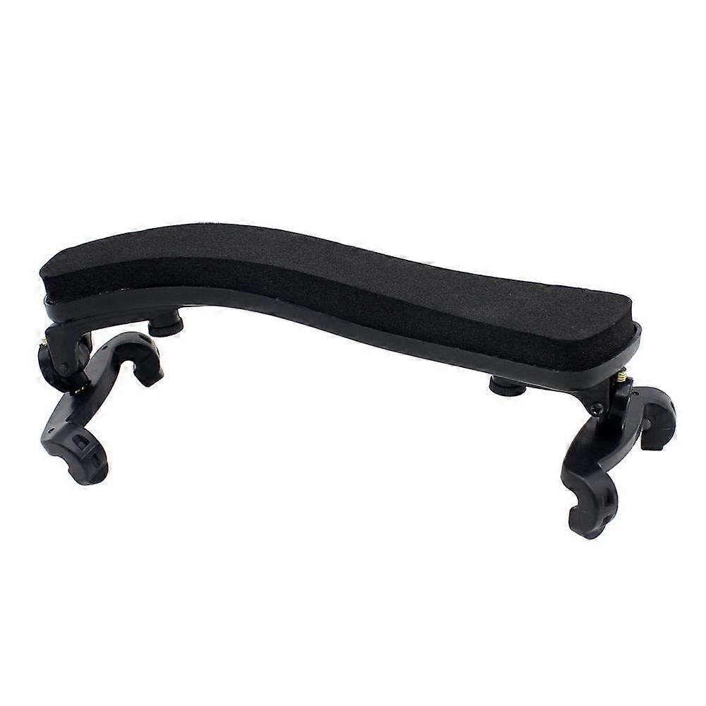 Adjustable Violin Shoulder Rest 3/4 4/4 with Comfortable EVA Padding Black Plastic Support