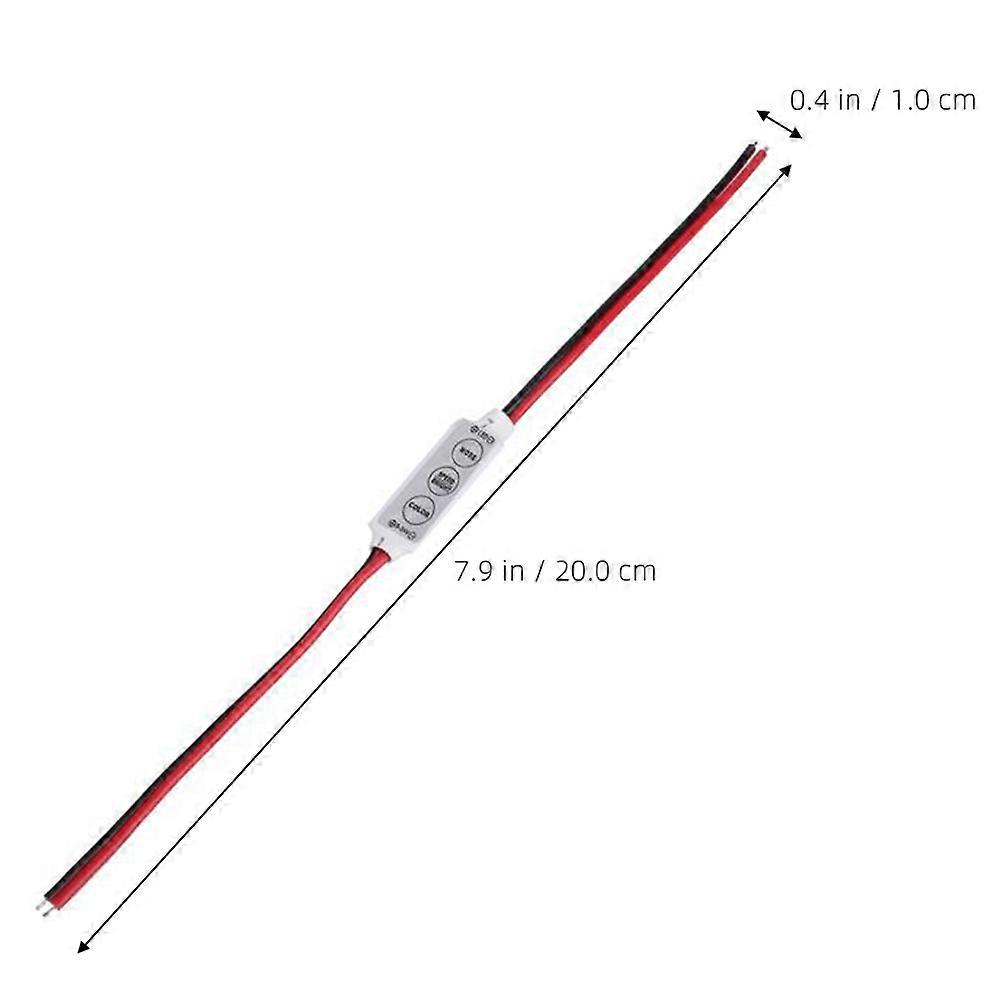 Light Dimmer Cord Mini 3 Key Controller for LED Strip Light 10Pcs