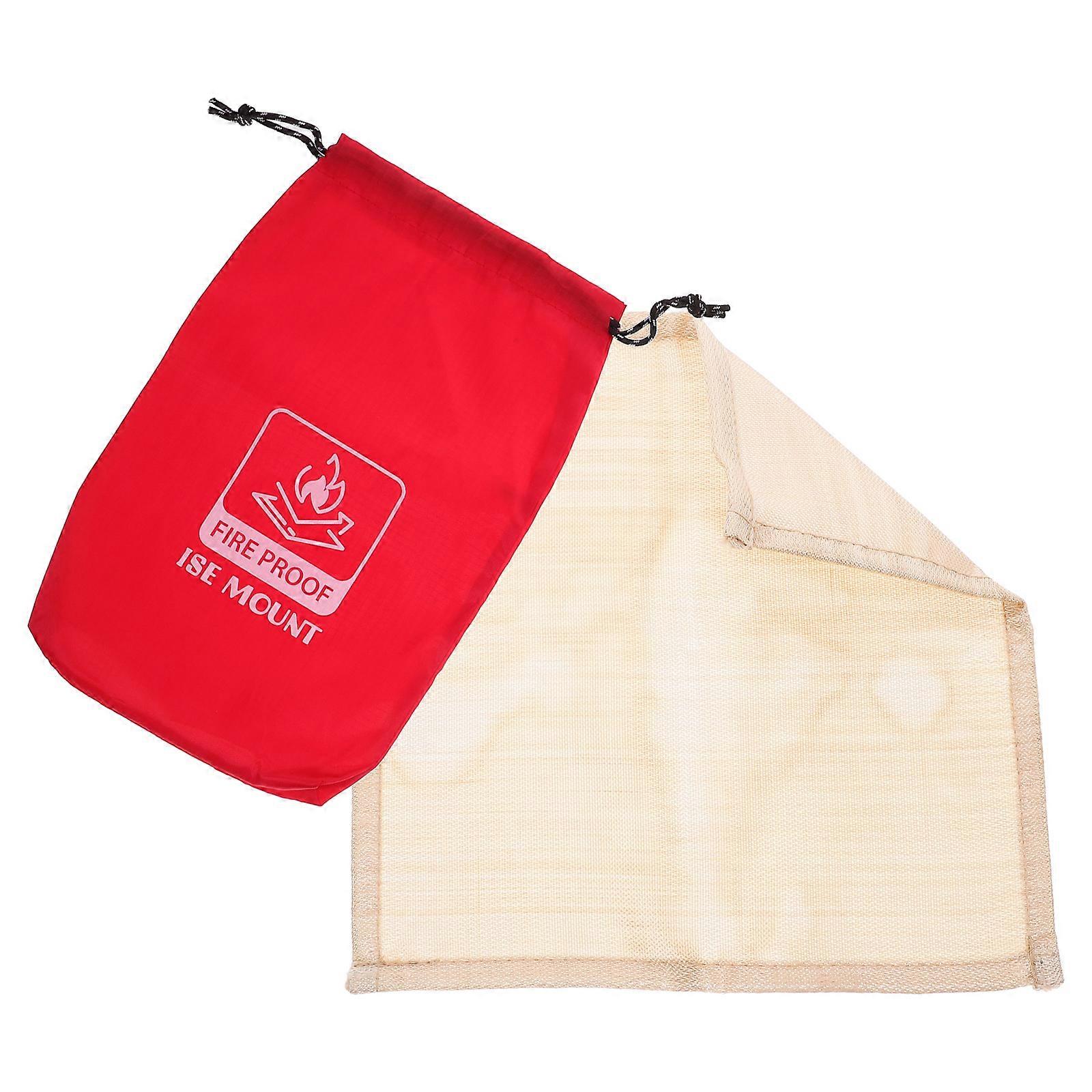 Fireproof Blanket Fiberglass for Fire Retardant Function 3Pcs Outdoor Camping