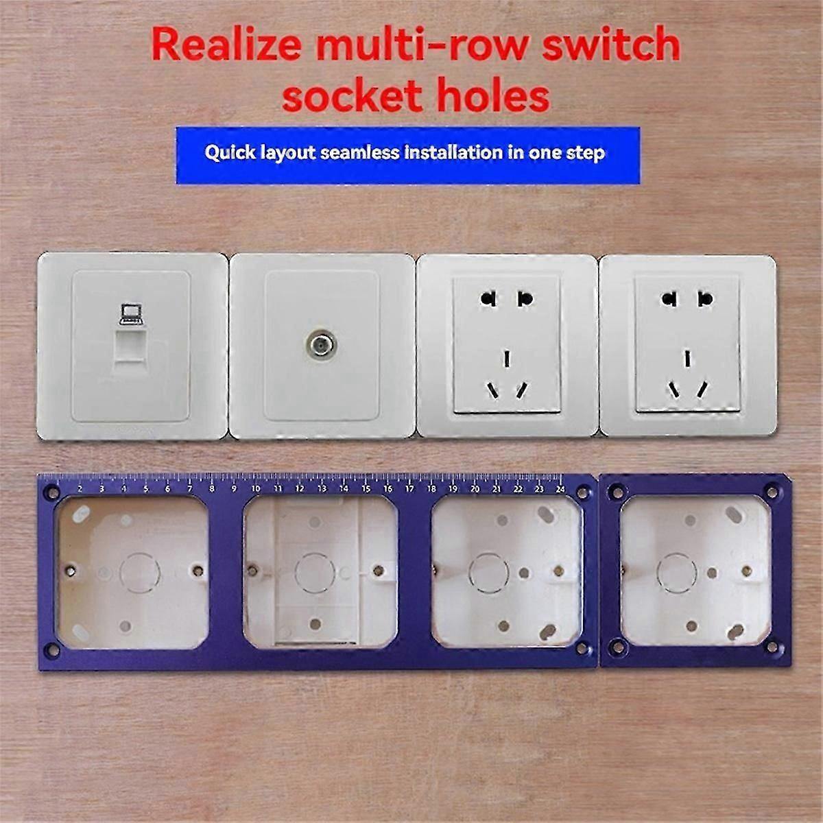 Socket Opening Template 86 Type Mold Holes Locator Plug Template