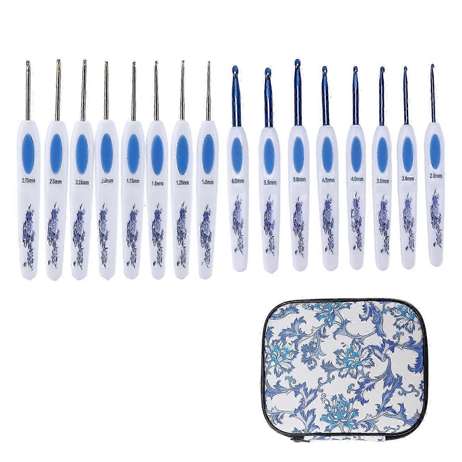 Crochet Needles Set Ergonomic Design for Smooth Knitting 5pc