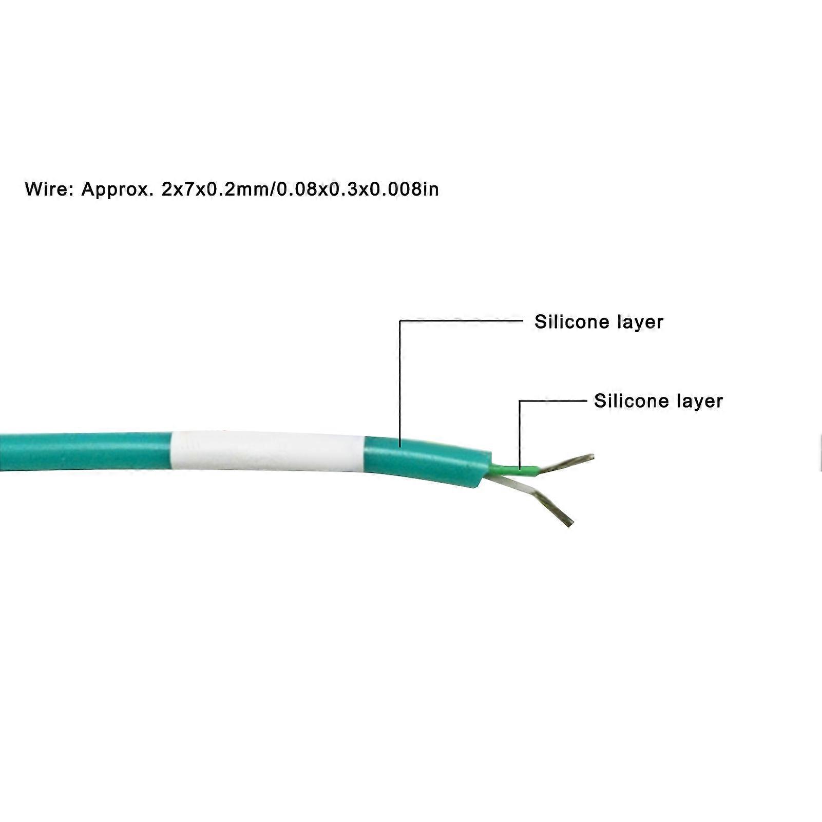 K Thermocouple Temperature Silicone Sensor Waterproof Type Cable Soft