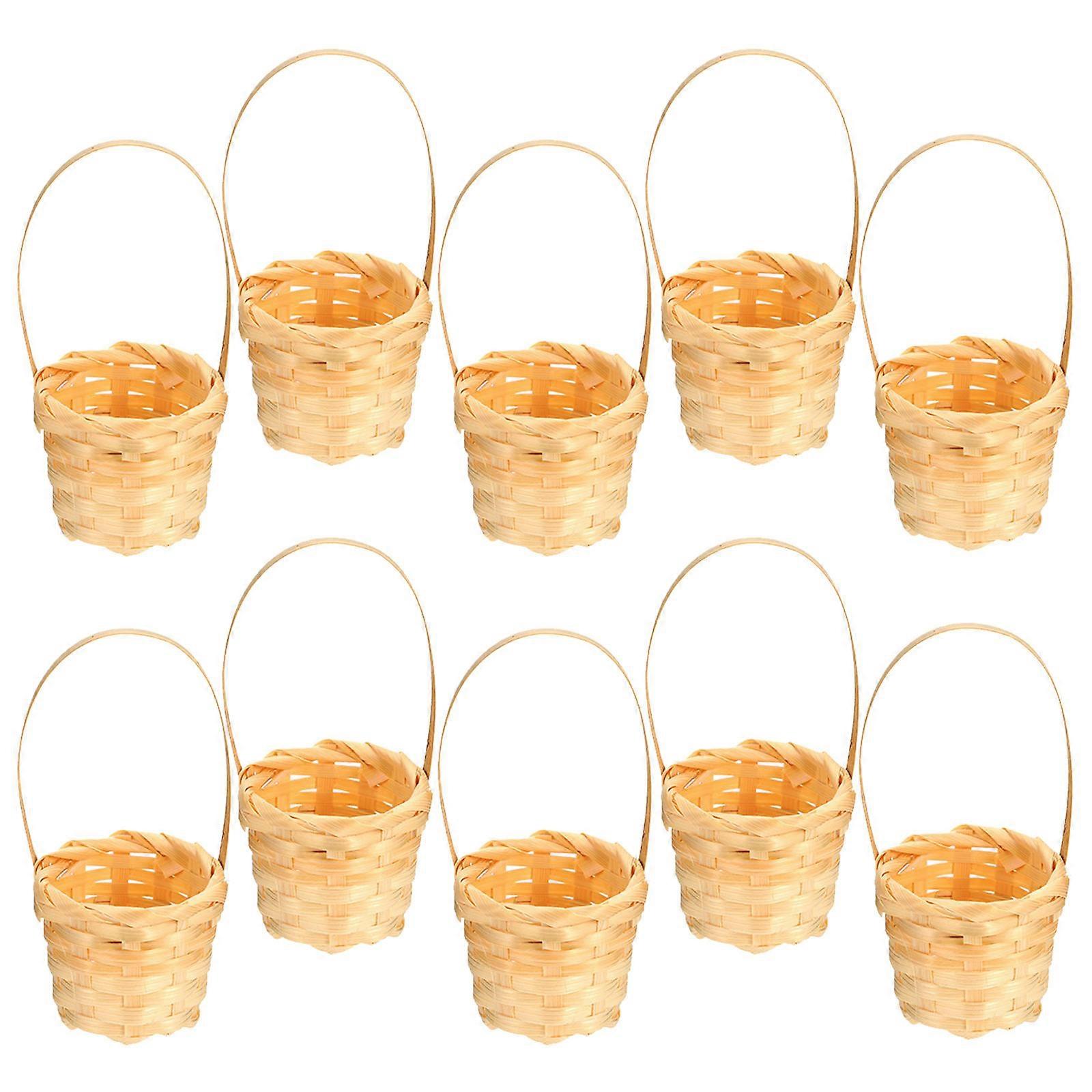Flower Basket Bamboo Multi-Function Storage Basket 90Pcs for Home Use