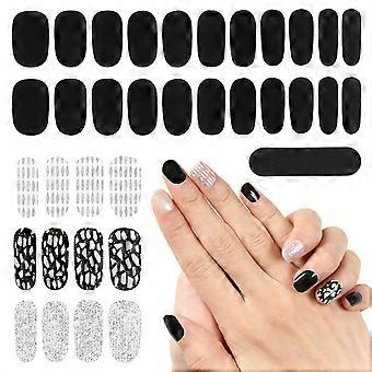 1 Set Fresh Style Nail Polish Strips Adhesive Nail Decals Nail Art Strip Sticker