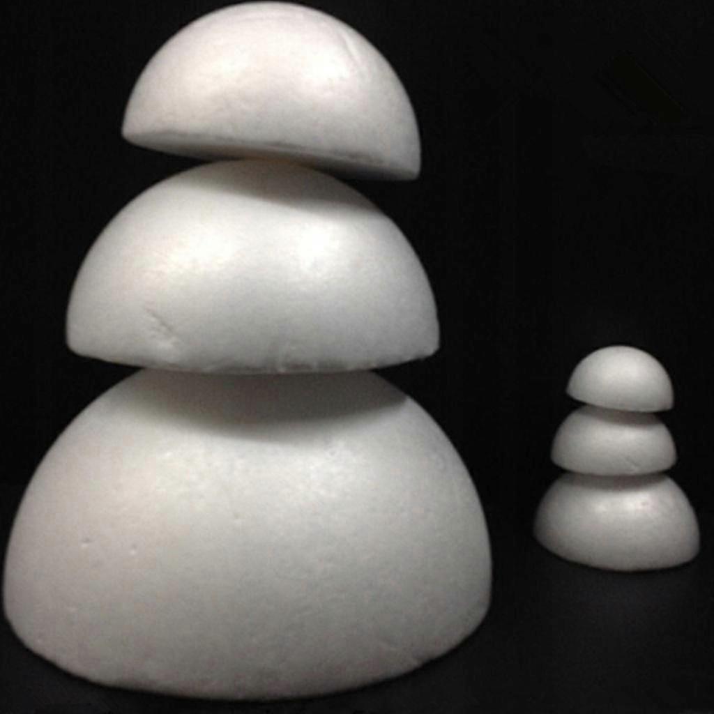 10pcs 120mm Half Round Solid Foam Ball