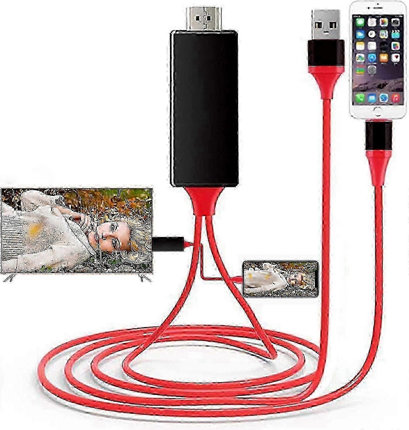 Certified Lightning to HDMI Adapter Compatible for