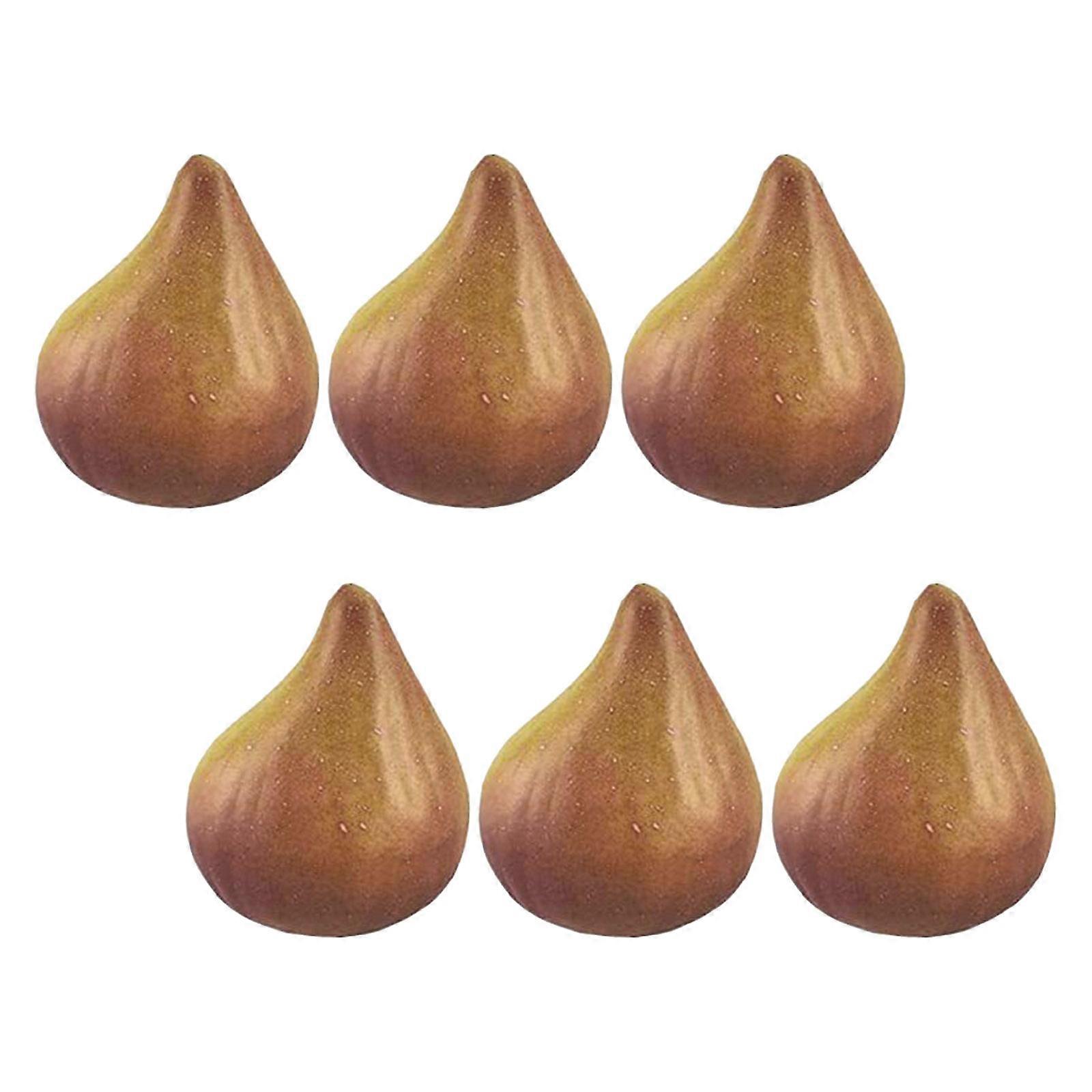 Artificial Fig Simulation Fruit for Decoration 6Pcs Realistic Kitchen Props
