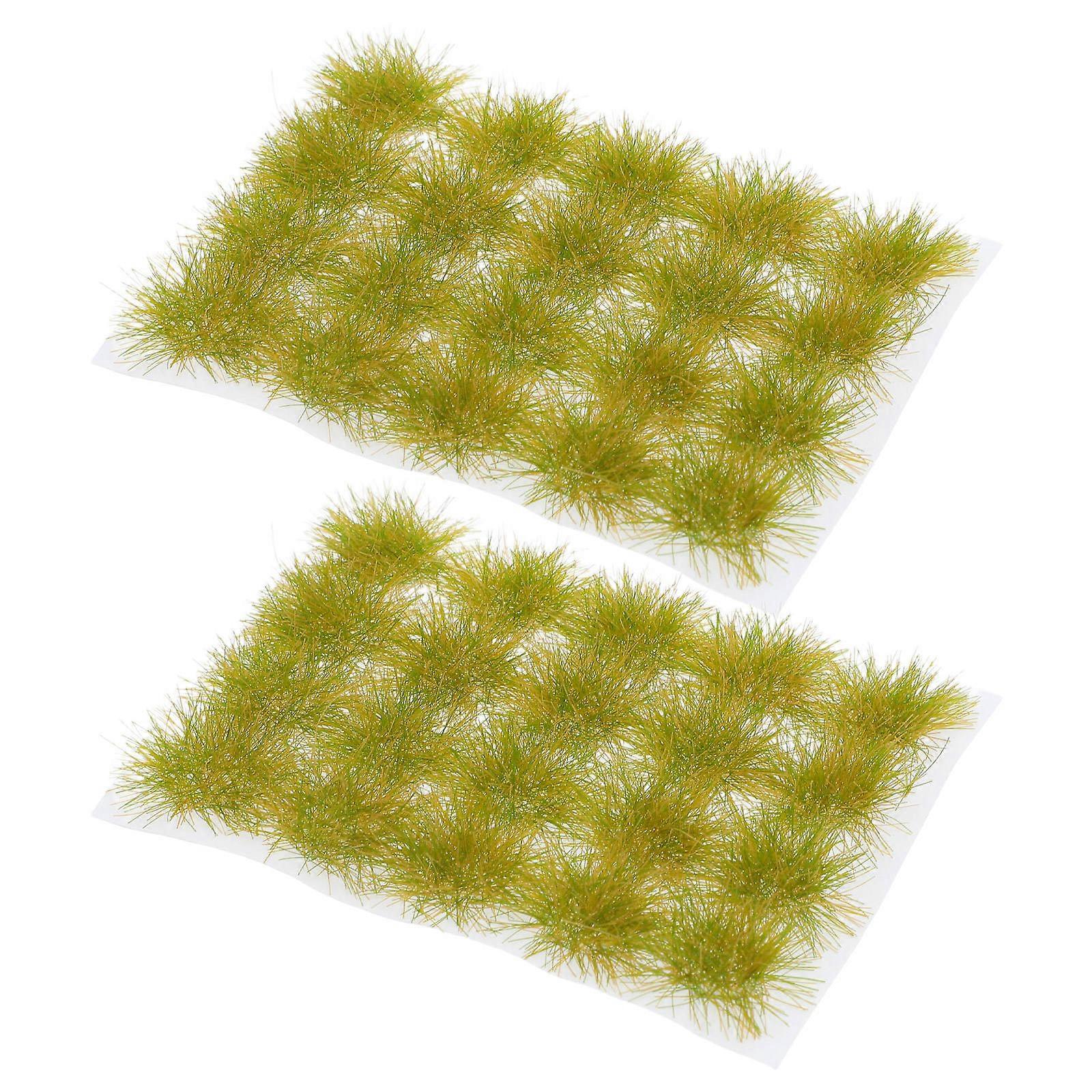 Model Landscape Artificial Grass for Decoration 40Pcs Green Clusters