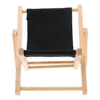Mini Beach Chair Miniature Wooden Lounge Chair for Decoration Doll House