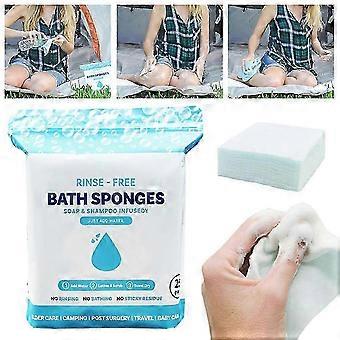 NEU 1-3 Stück Einweg-Schaumreinigungstücher für unterwegs – ohne Abspülen – Integrierte Duschreinigung mit Schaumfunktion – All-in-One-Reinigung für Outdoor-Aktivitäten